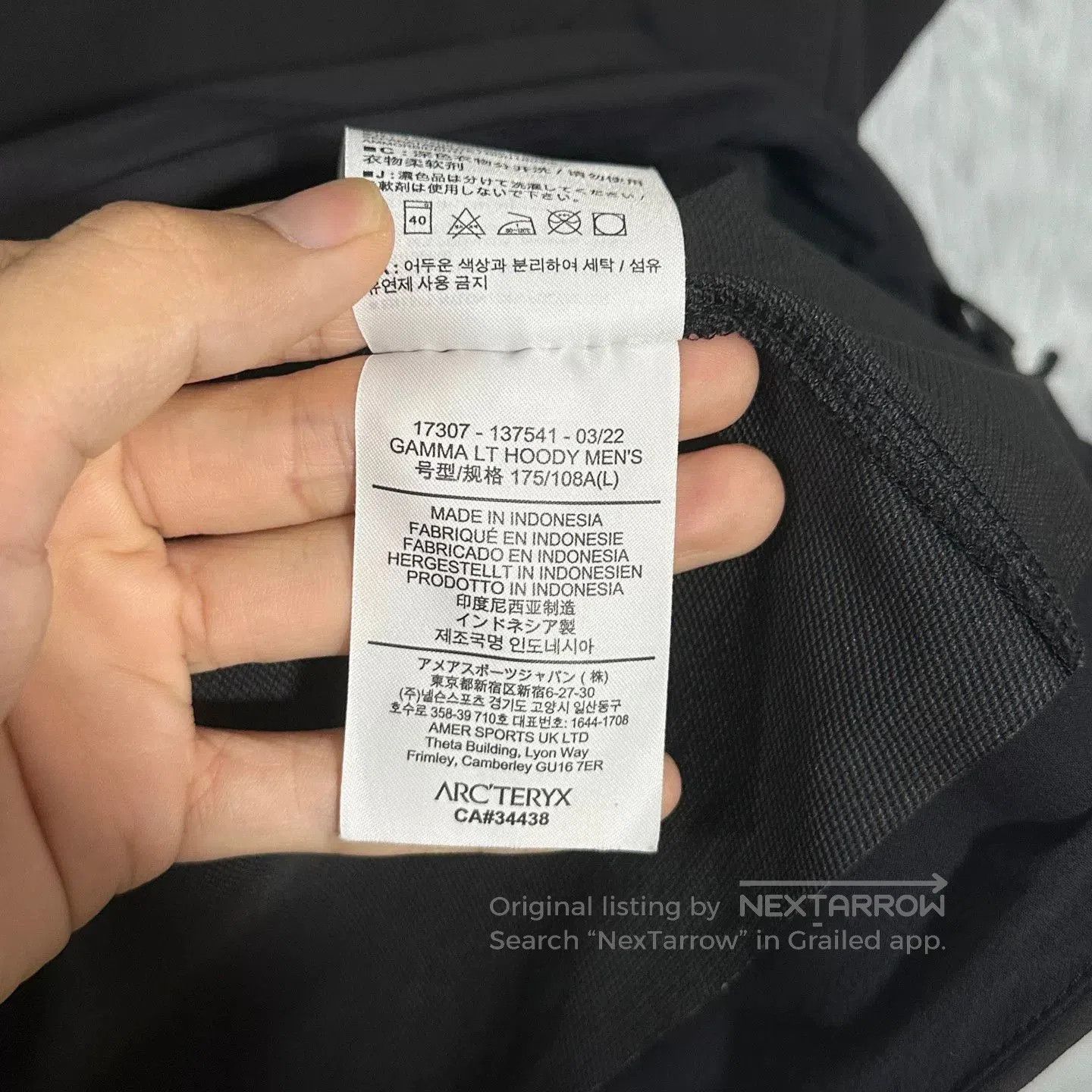 Arc'teryx arcteryx gamma lt hoody black jacket. Size US L / EU 52-54 / 3 - 4 Thumbnail