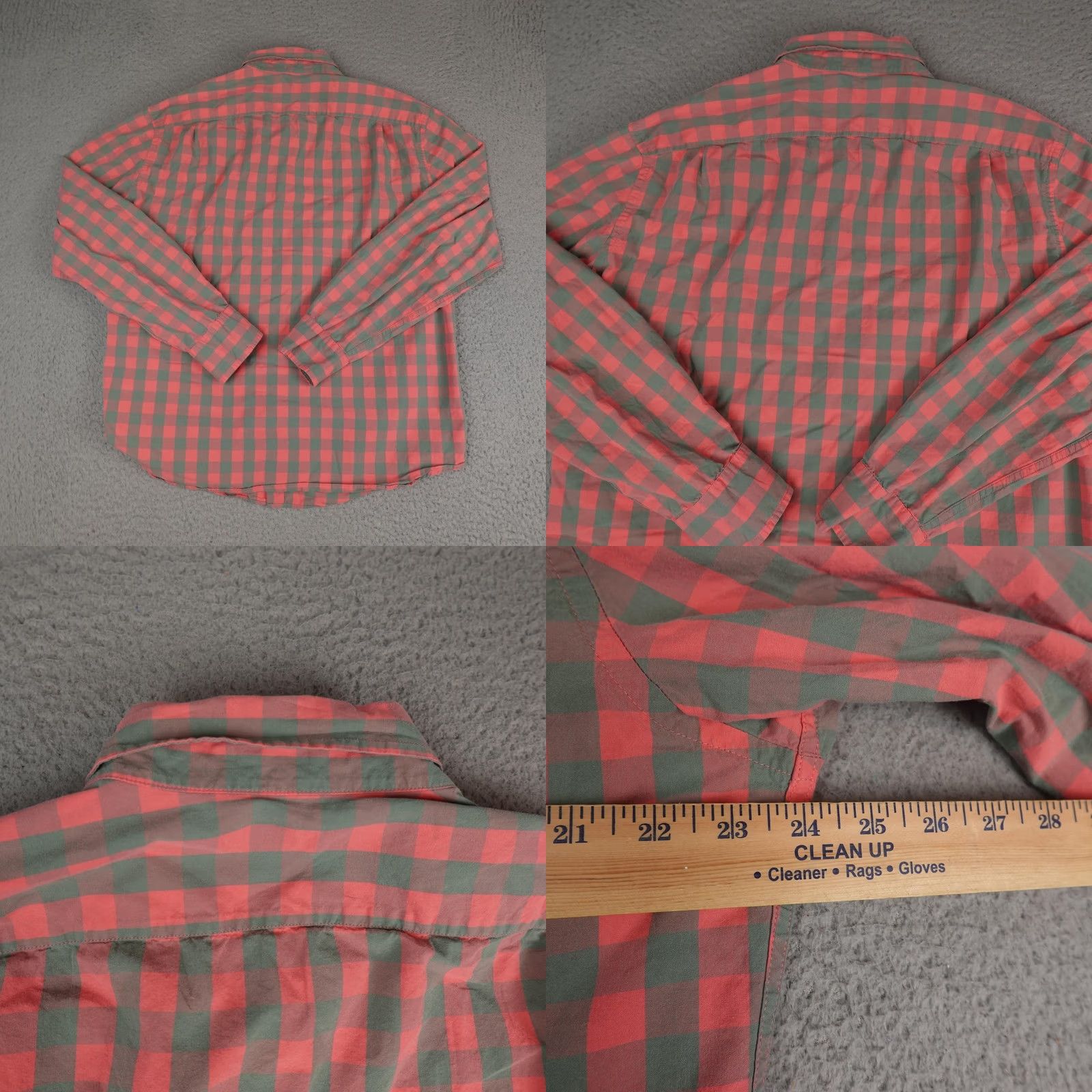 J.Crew J.Crew Shirt Mens XL Red Green Check Slim Fit Button Down Long Sleeve Casual Size US XL / EU 56 / 4 - 8 Thumbnail