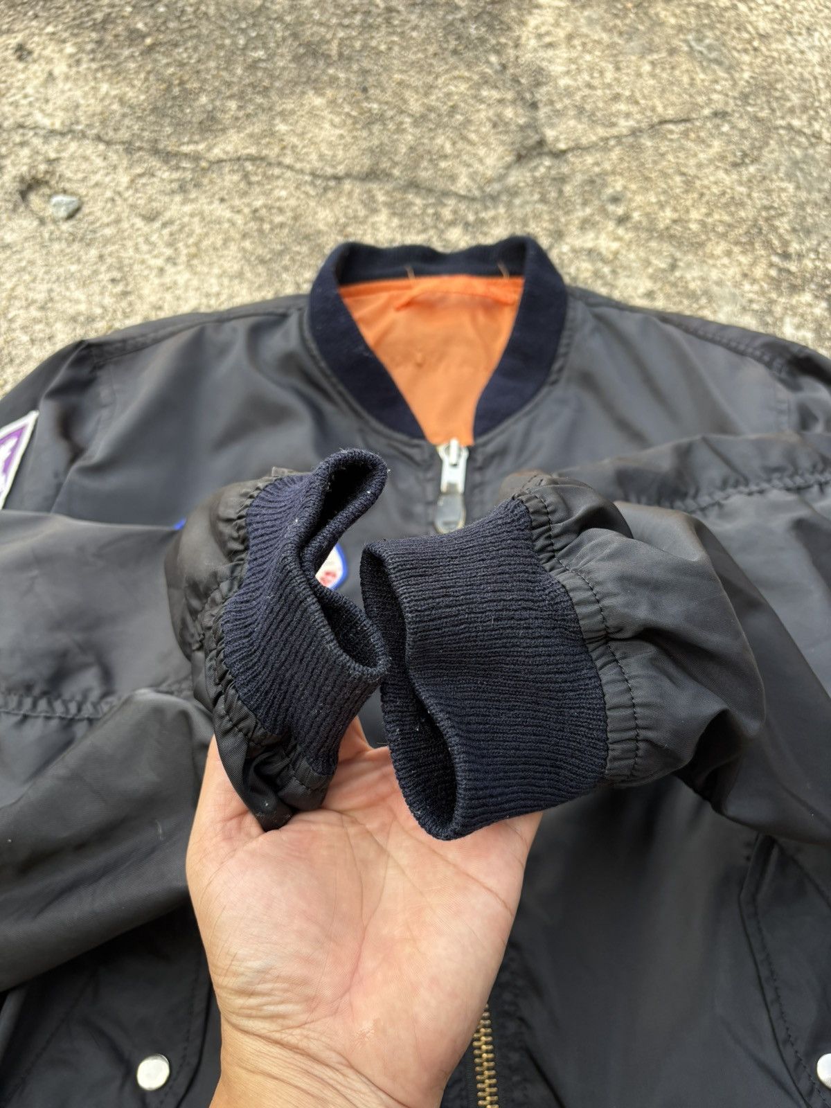 Vintage Vintage Top Gun Ma-1 Intermediate Bomber Jacket Rever Size US XL / EU 56 / 4 - 6 Thumbnail
