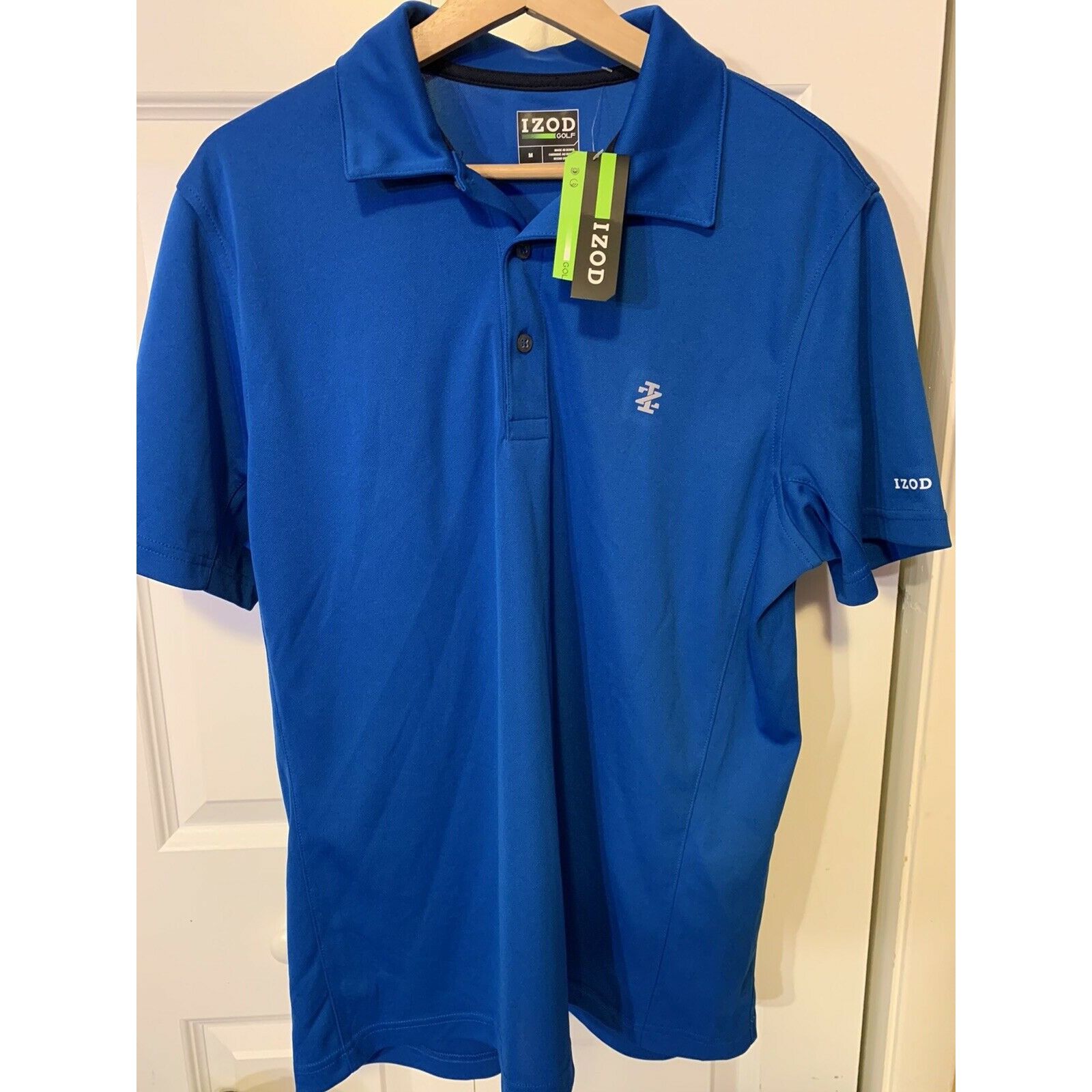 Izod New IZOD Golf Blue Athletic Golf Polo Shirt Men’s Sz M Size US M / EU 48-50 / 2 - 6 Thumbnail