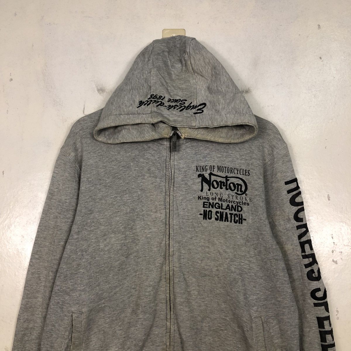 Norton 📌Punk Design Zipper Hoodie Jacket Norton Over Print Design Size US M / EU 48-50 / 2 - 5 Thumbnail