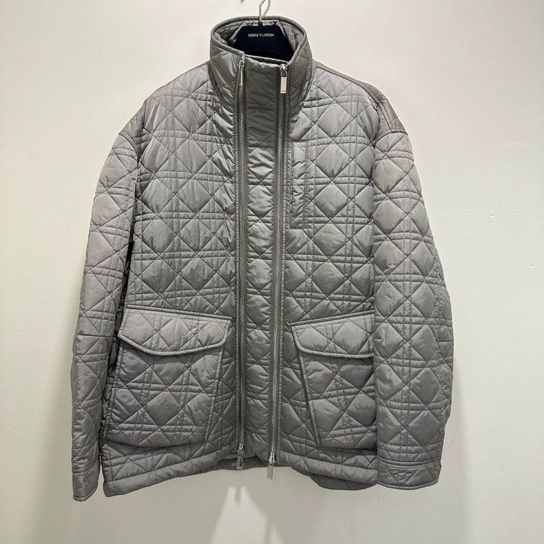 Dior Dior Water silver diamond checkered backpack zipper jacket Size US L / EU 52-54 / 3 - 1 Thumbnail