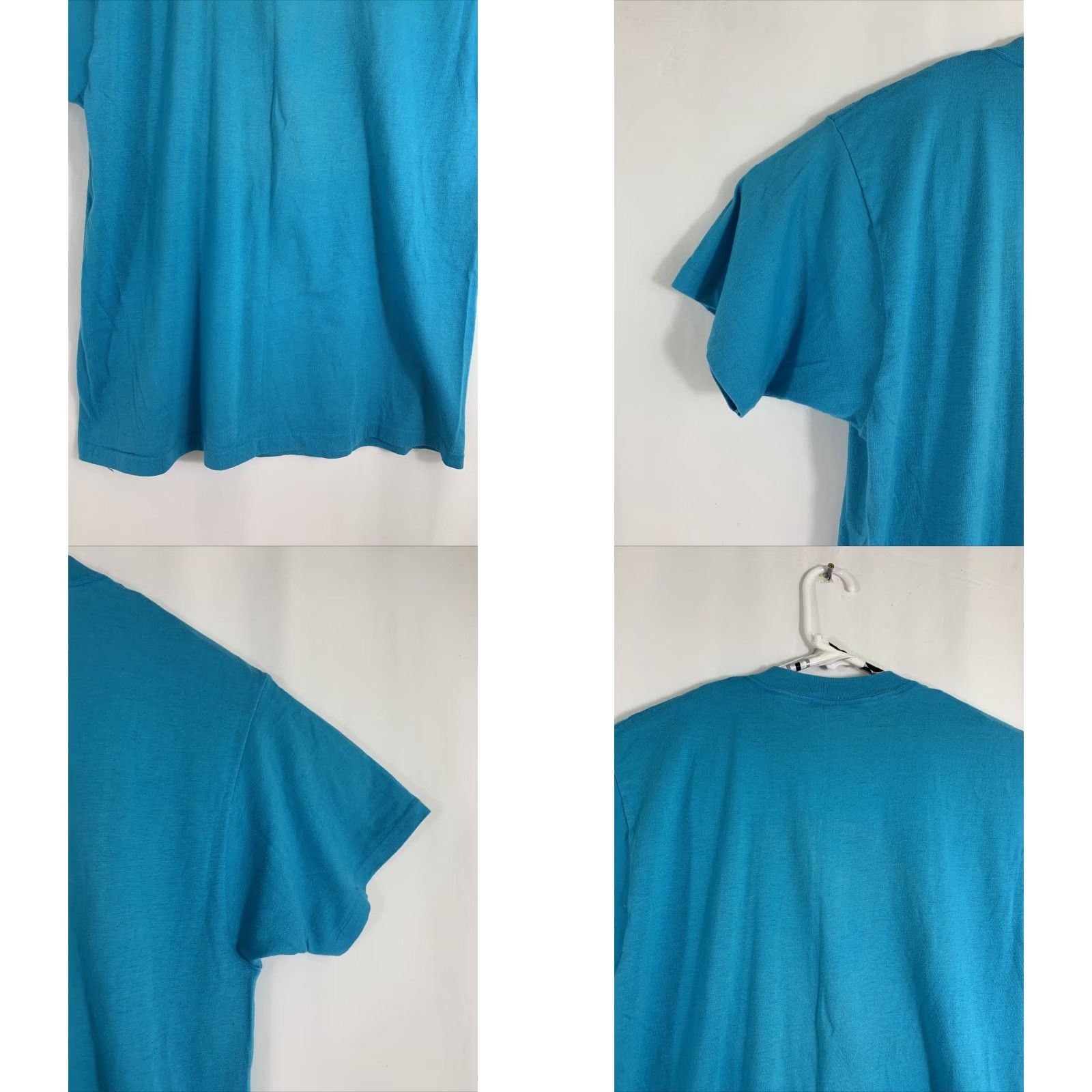 Vintage VINTAGE Sneakers T-Shirt XL Teal Cotton Made in USA No Where Cruise Club Veracruz Beach Mens Shirt Size US XL / EU 56 / 4 - 8 Thumbnail