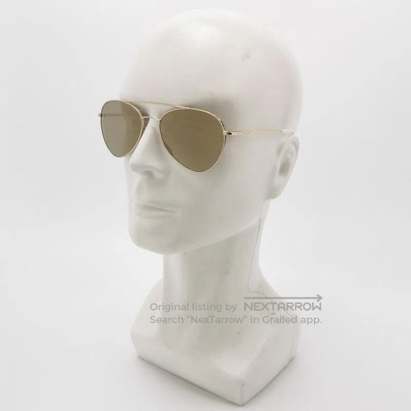 Prada Prada Logo Frame Aviator Sunglasses. Size ONE SIZE - 1 Thumbnail