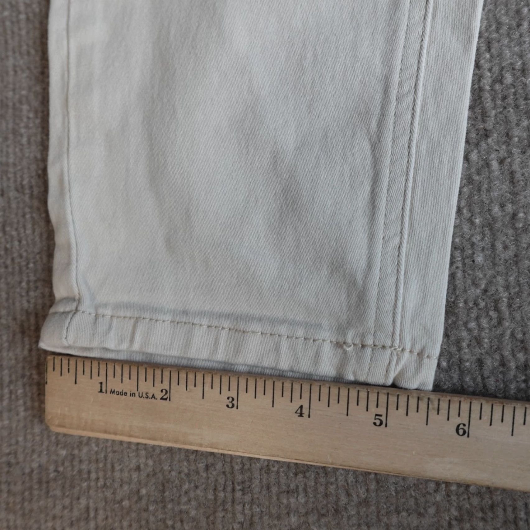 Vintage Barbell Apparel Pants 32 x 29 Beige Chino Stretch 5-Pocket Slim Fit Size US 32 / EU 48 - 5 Thumbnail