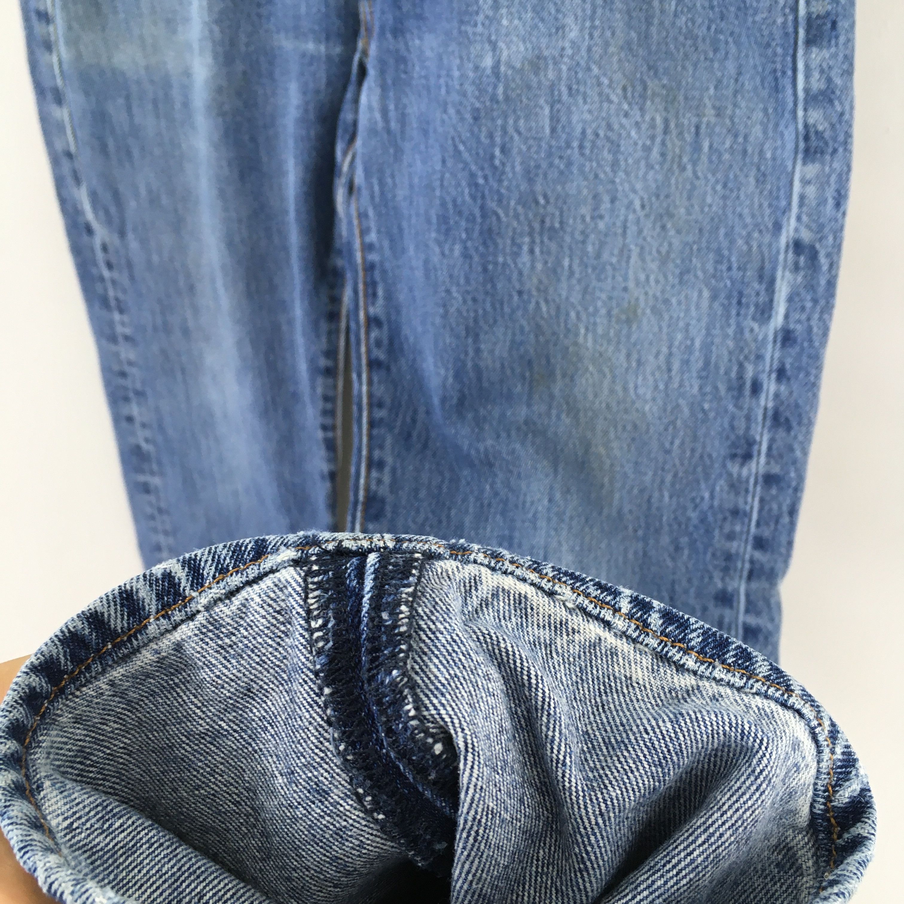 Levi's Size 31x28 Vintage 90s Levi's 501 Faded Blue Jeans S1472 Size US 31 - 5 Thumbnail