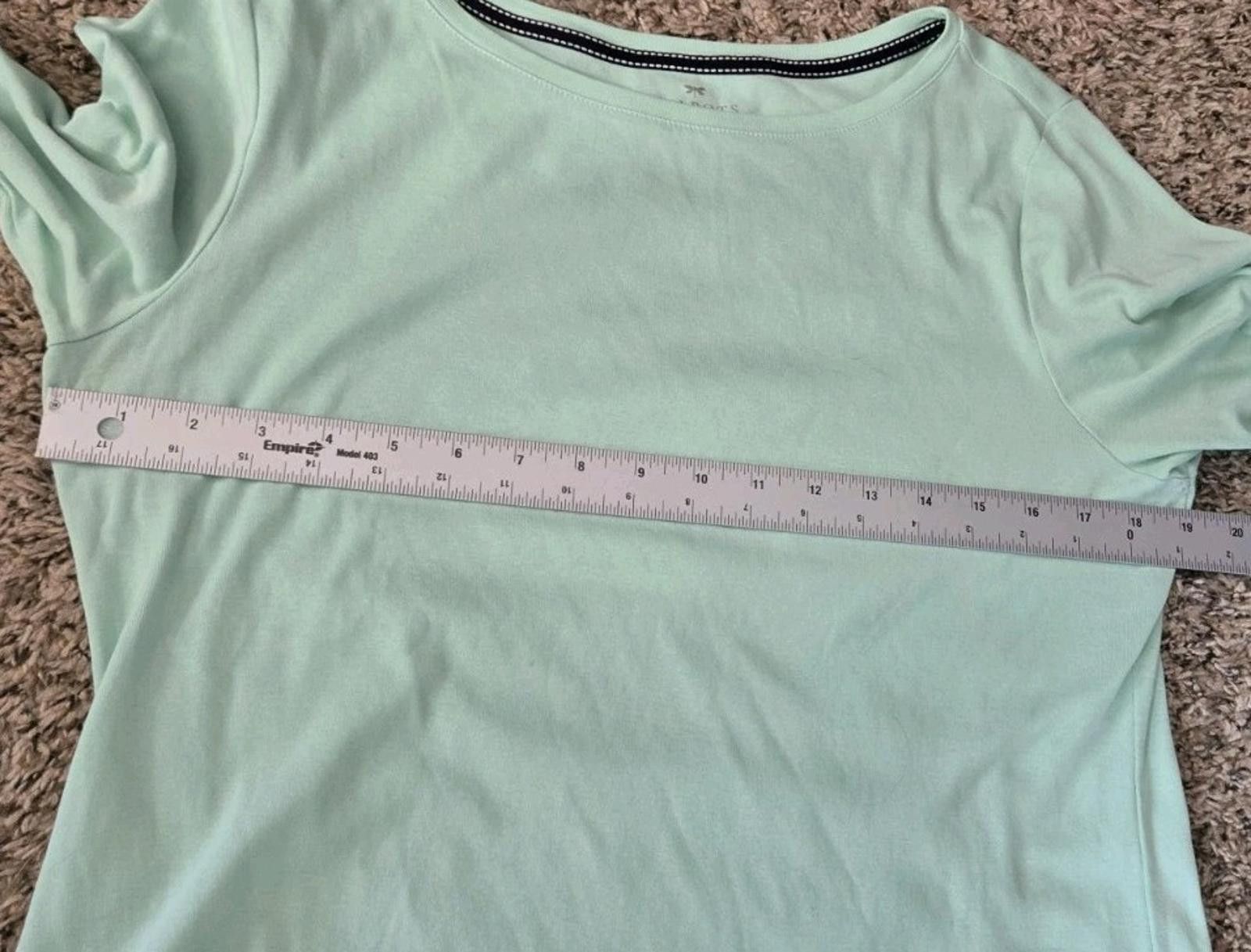 Other Talbots Bateau Neck Tee Top Pima Cotton 3 Quarter Sleeves Te Size L / US 10 / IT 46 - 9 Thumbnail