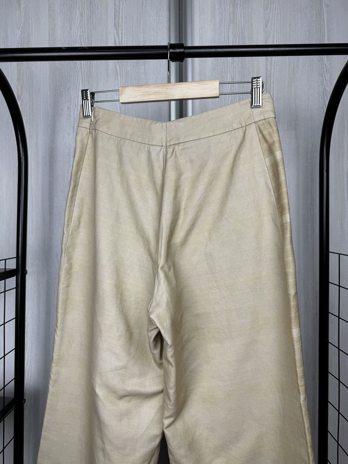 Akris Akris beige high rise wide leg multicoloured summer pants Size 30" / US 8 / IT 44 - 7 Thumbnail