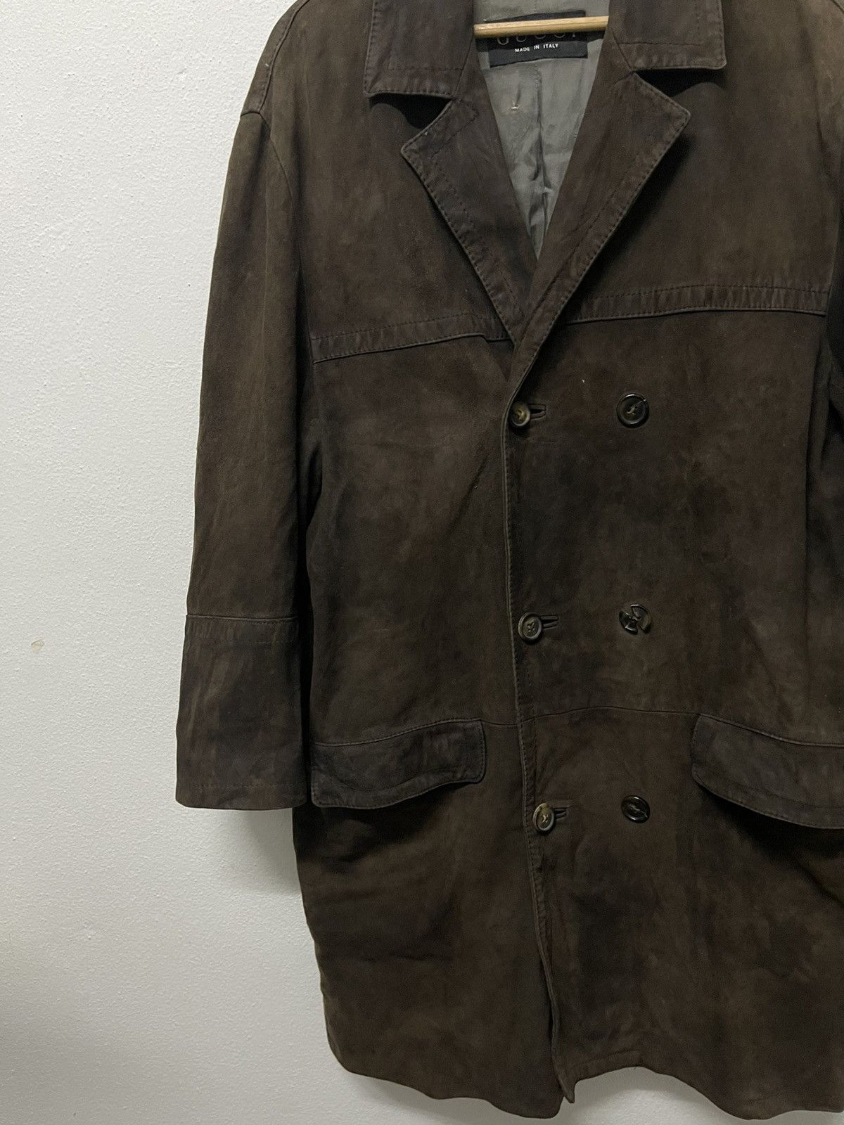 Gucci AW 1998 GUCCI BY TOMFORD SUEDE LEATHER COAT Size US L / EU 52-54 / 3 - 4 Thumbnail