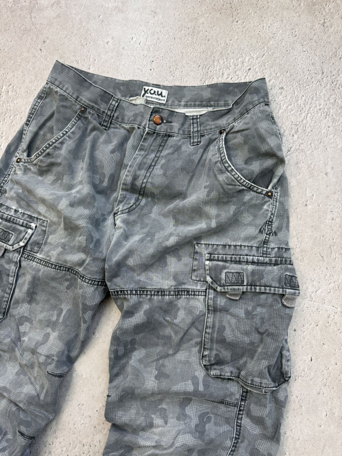 20471120 × Japanese Brand BANDAGE PARACHUTE JUNYA WATANABE STYLE CARGO PANTS JEANS Y2K Size US 32 / EU 48 - 4 Thumbnail