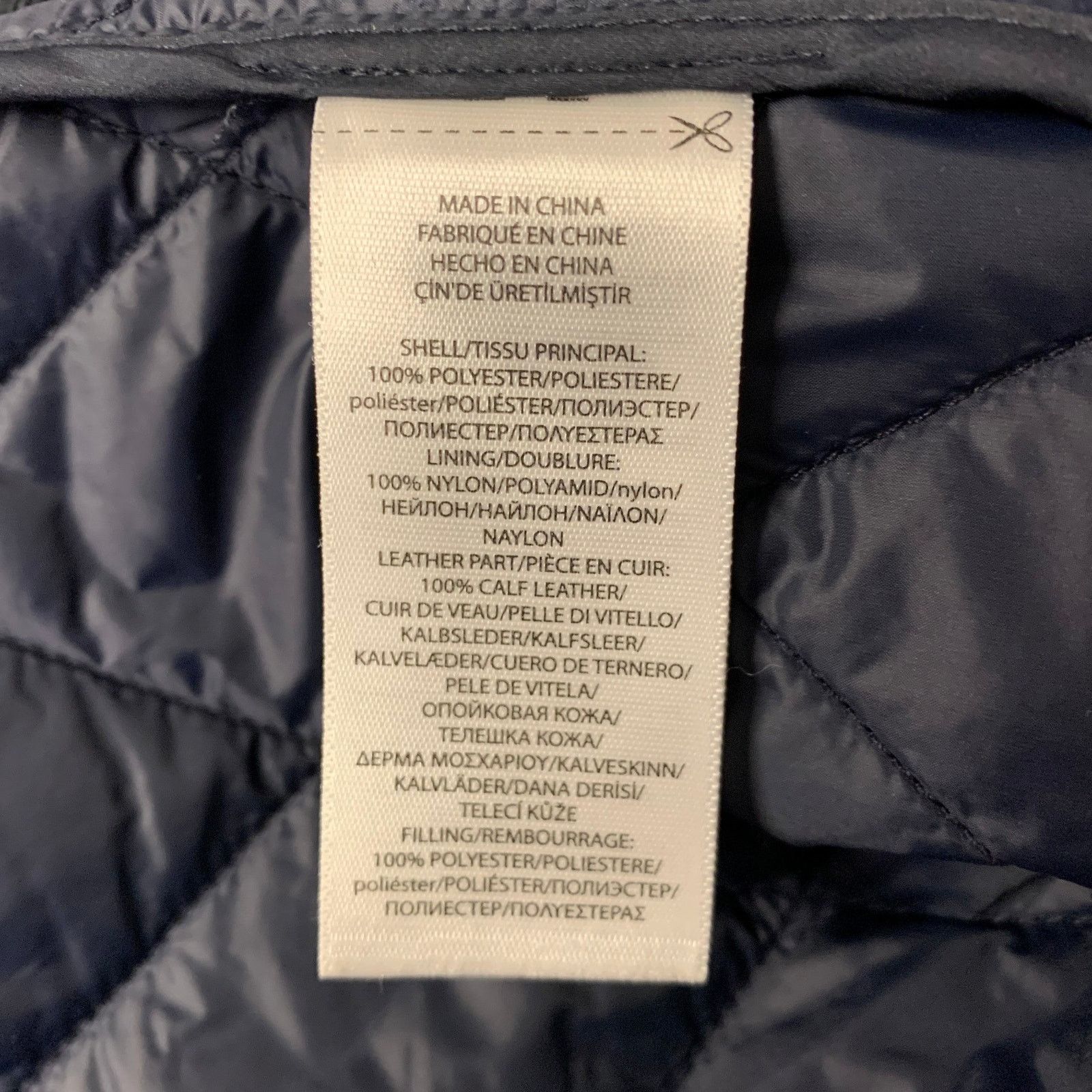 Ralph Lauren RALPH LAUREN Navy Quilted Polyester Notch Lapel Jacket Size US M / EU 48-50 / 2 - 5 Thumbnail