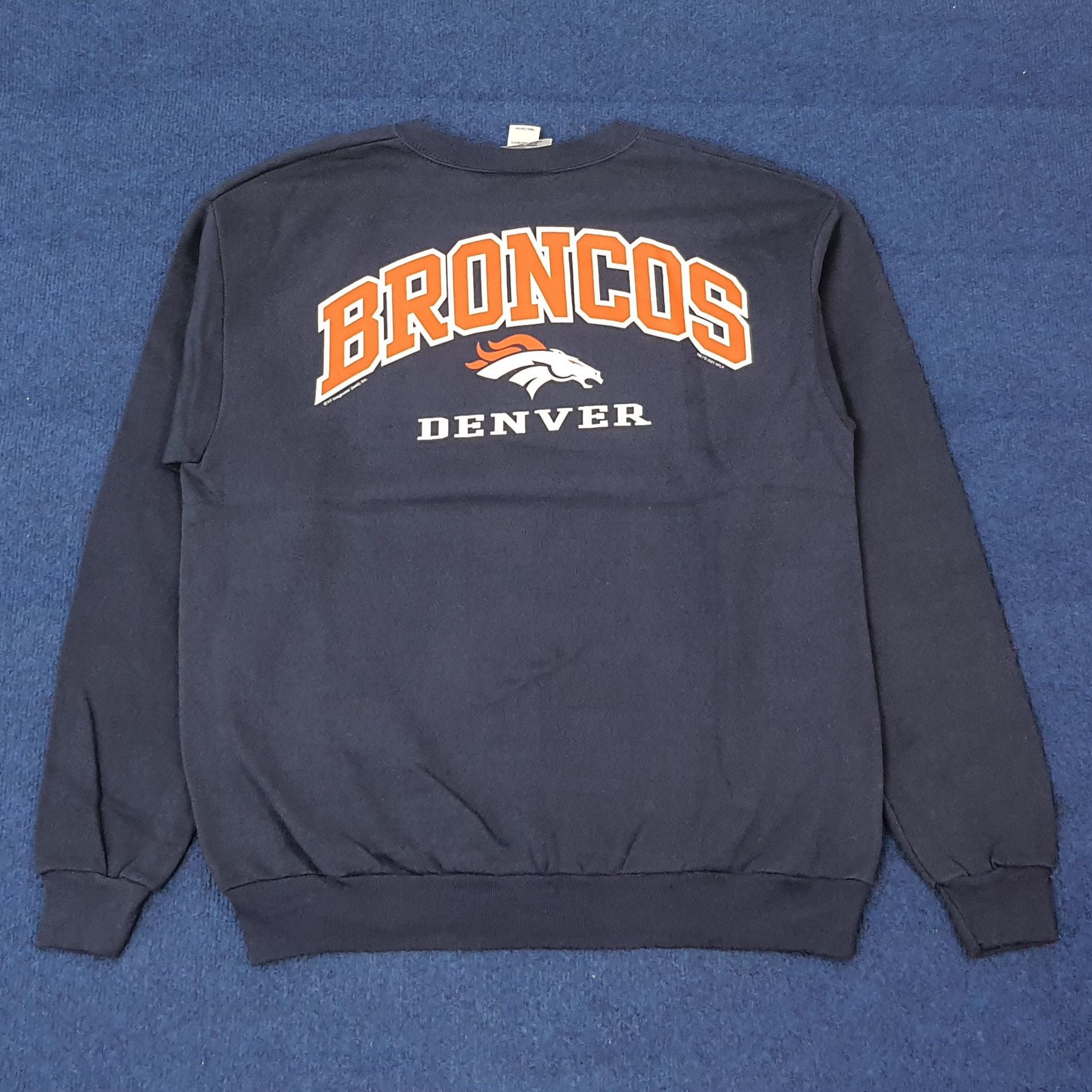NFL Vintage Denver Broncos Football Team Sweatshirt C253N8 Size US L / EU 52-54 / 3 - 4 Thumbnail
