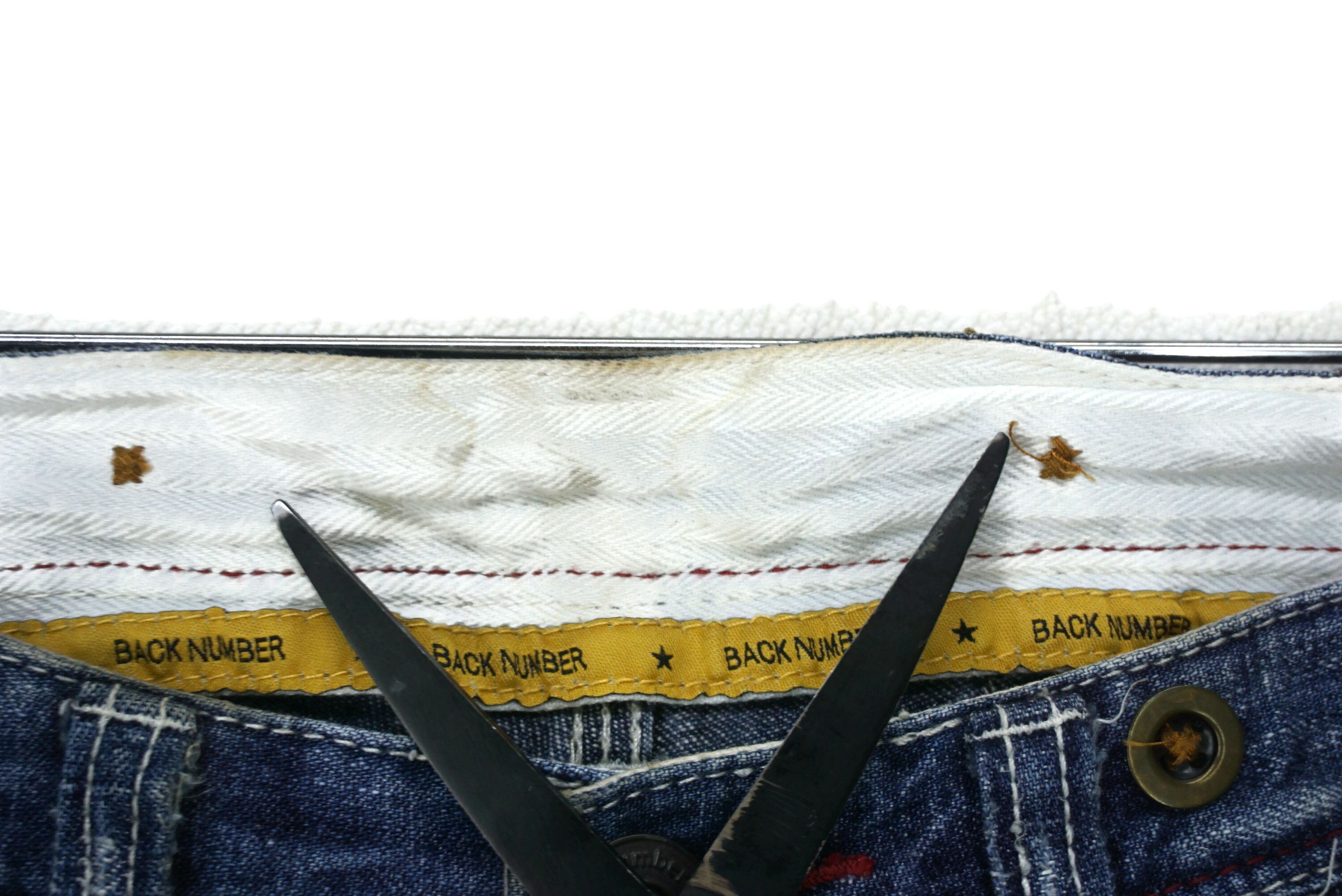 Japanese Brand Back Number Jeans fit W29xL34 Low-Rise Bootcut Baker Denim Size US 28 / EU 44 - 7 Thumbnail