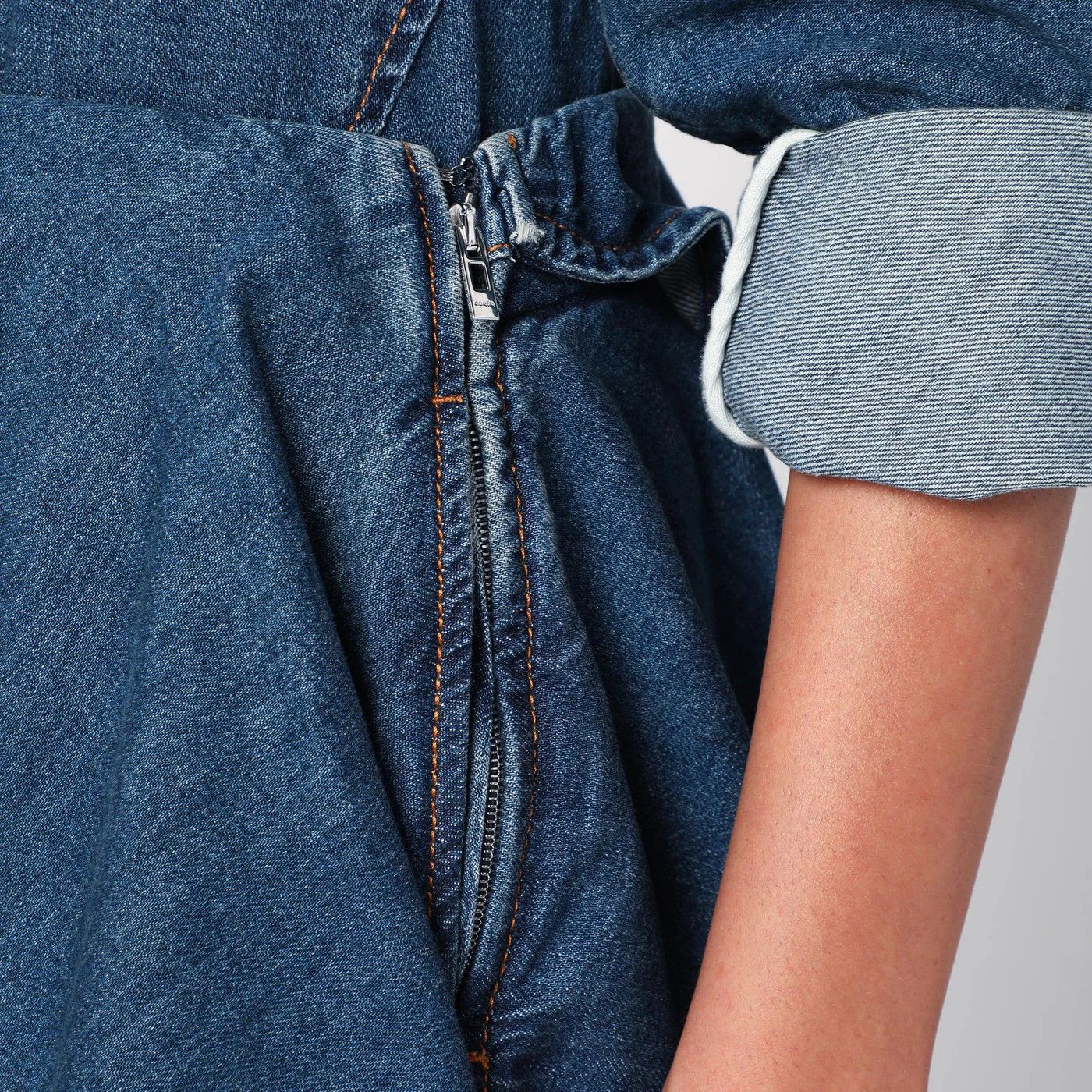 Alaia o1d2blof0426 Denim Skirt in Blue Size 27" / US 4 / IT 40 - 4 Thumbnail