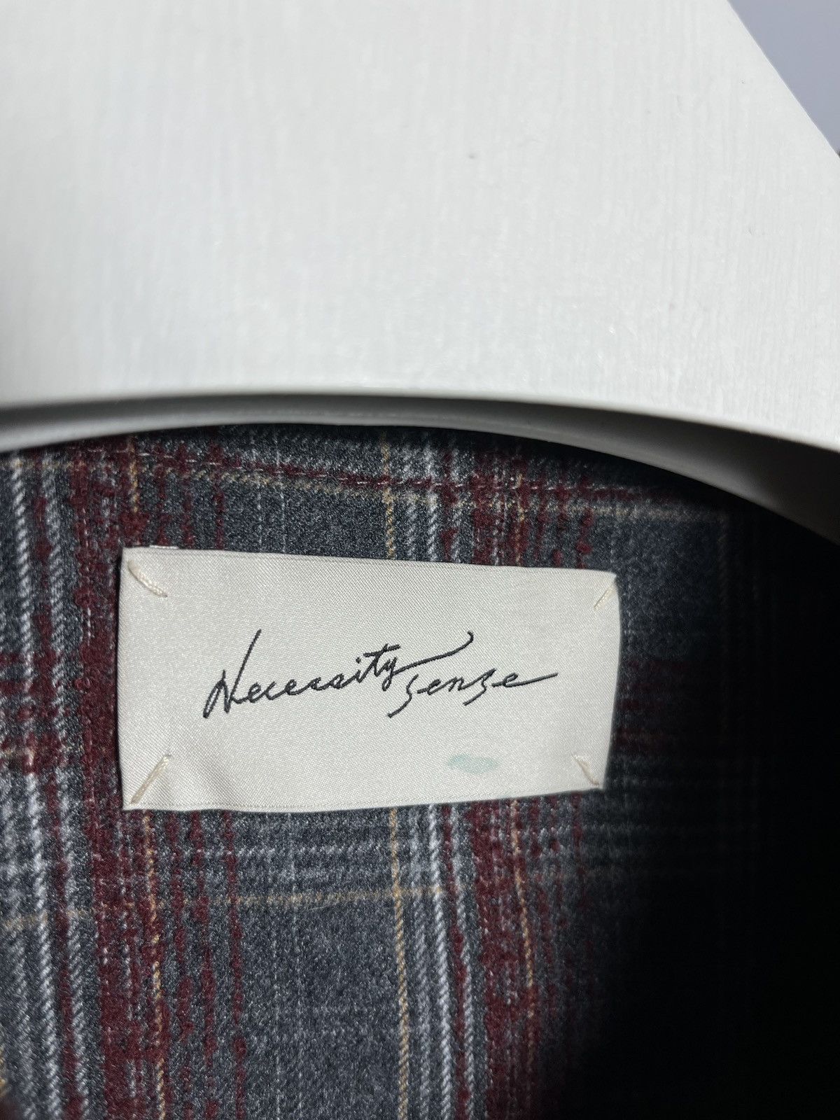 Other Check necessity sense jacket plaid tweed mens red gray zip Size US M / EU 48-50 / 2 - 4 Thumbnail