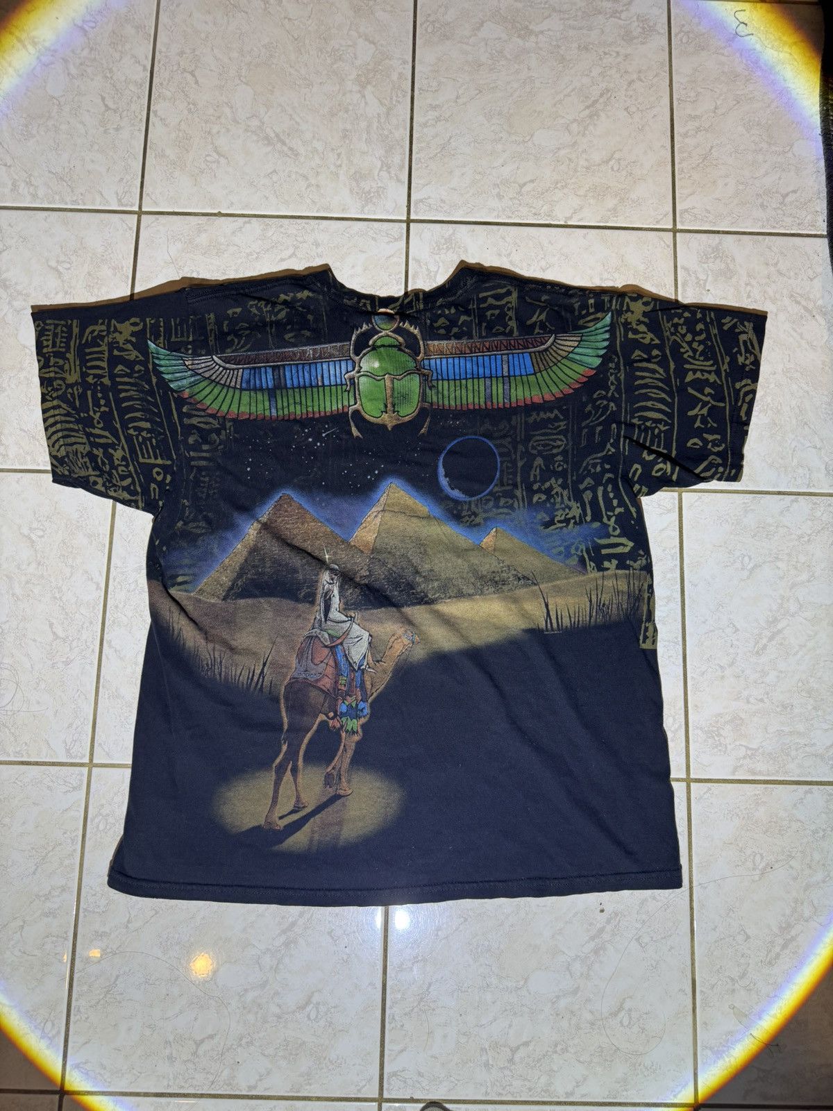 Liquid Blue Vintage 2005 AOP Liquid Blue Egyptian Skull black T-shirt Size US M / EU 48-50 / 2 - 3 Thumbnail
