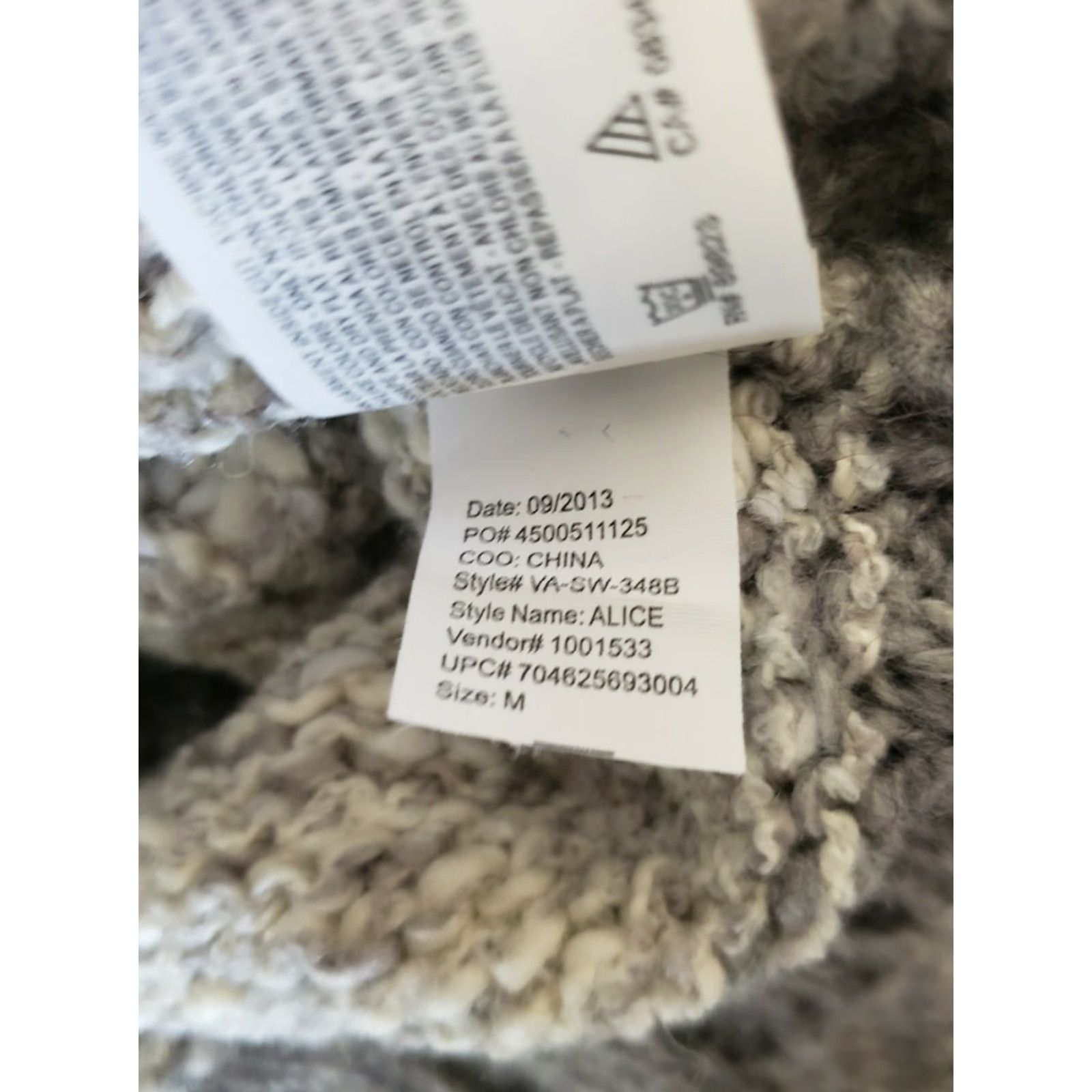 Nine West VINTAGE Nine West Vintage America Wool Alpaca Blend Cable Knit Sweater-Size M Gray Striped Crewneck Pullover Women M Size M / US 6-8 / IT 42-44 - 6 Thumbnail