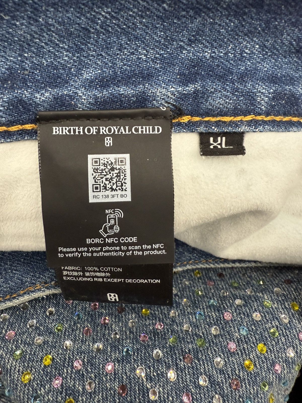 Birth of Royal Child Birth of Royal Child Graffiti Logo Denim Size US 36 / EU 52 - 4 Thumbnail