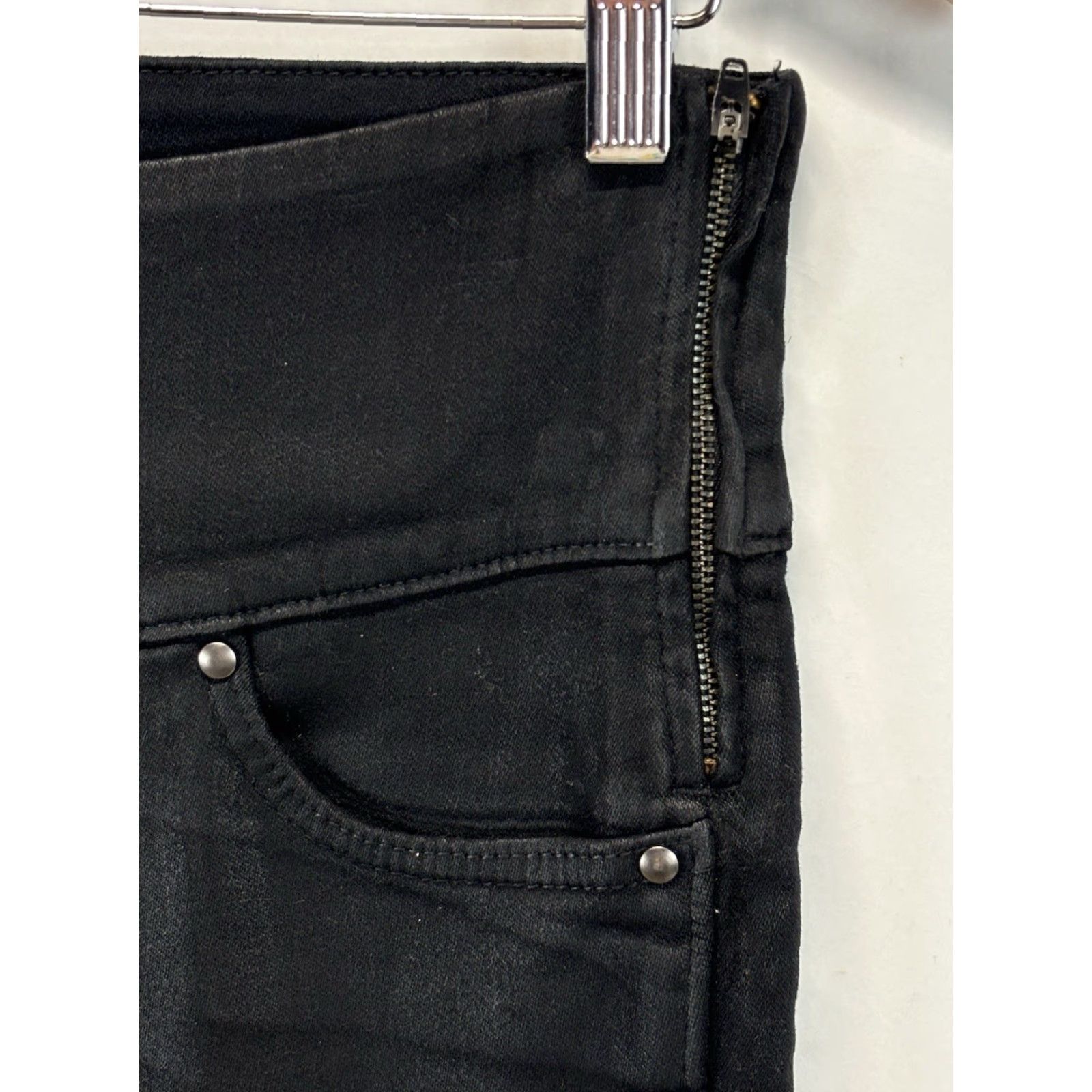 Spanx Spanx The Signature Skinny Jeans Side Zip Stretch Cotton Blend 5-pocket Black 27 Size 27" / US 4 / IT 40 - 3 Thumbnail