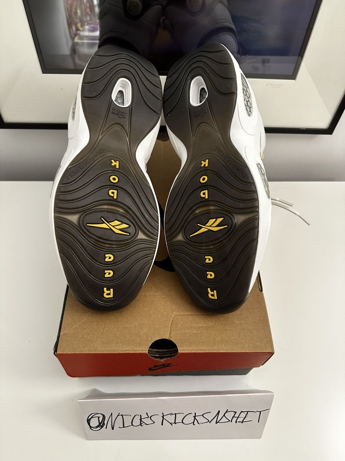 Reebok Reebok Question Mid Black Toe Size US 11.5 / EU 44-45 - 7 Thumbnail