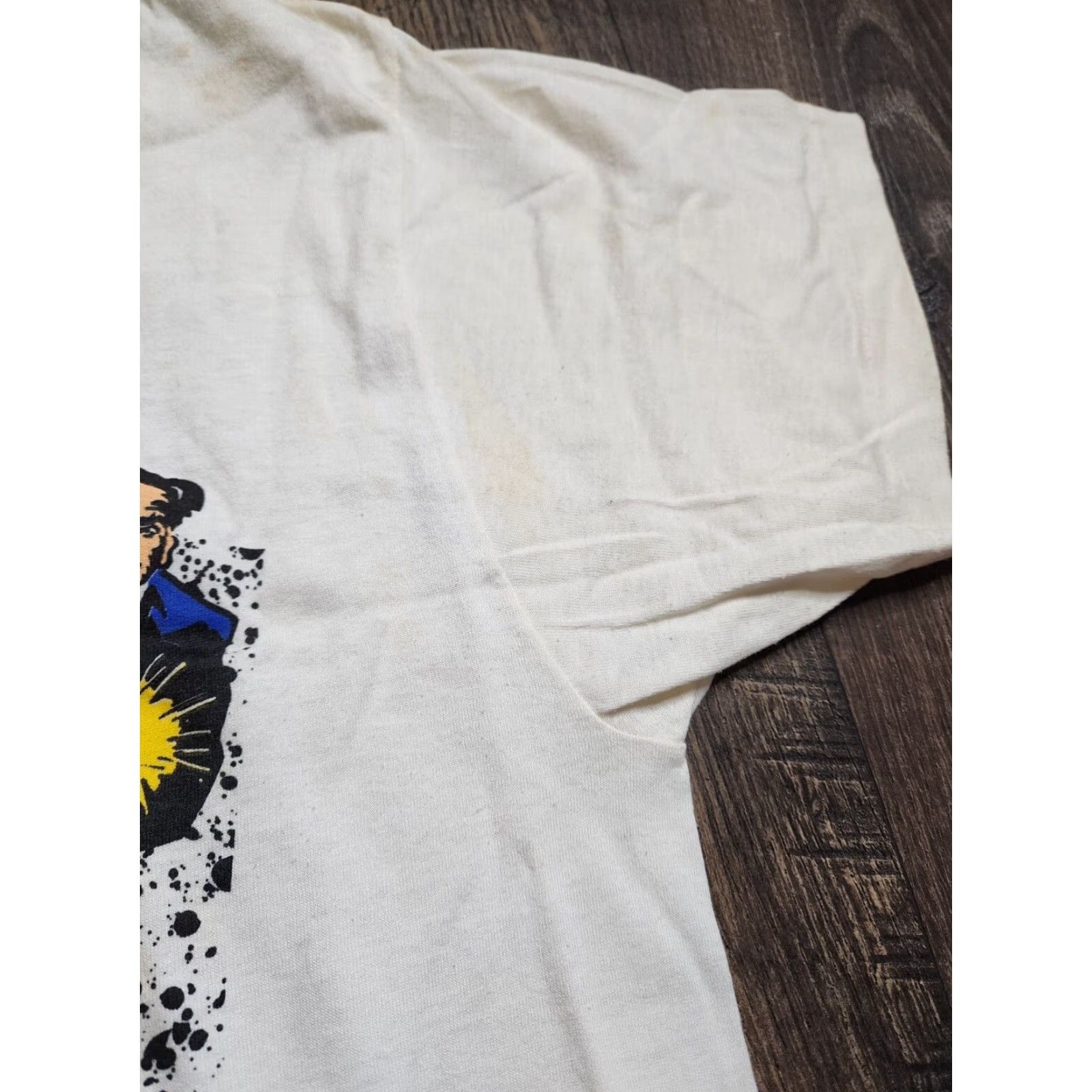Vintage VINTAGE Screen Stars T-Shirt Disney Dick Tracy 80s Beige XL Men Short Sleeve Crew Neck Vintage 1980s Mens Tee Graphic Print Distressed Thrashed Size US XL / EU 56 / 4 - 3 Thumbnail