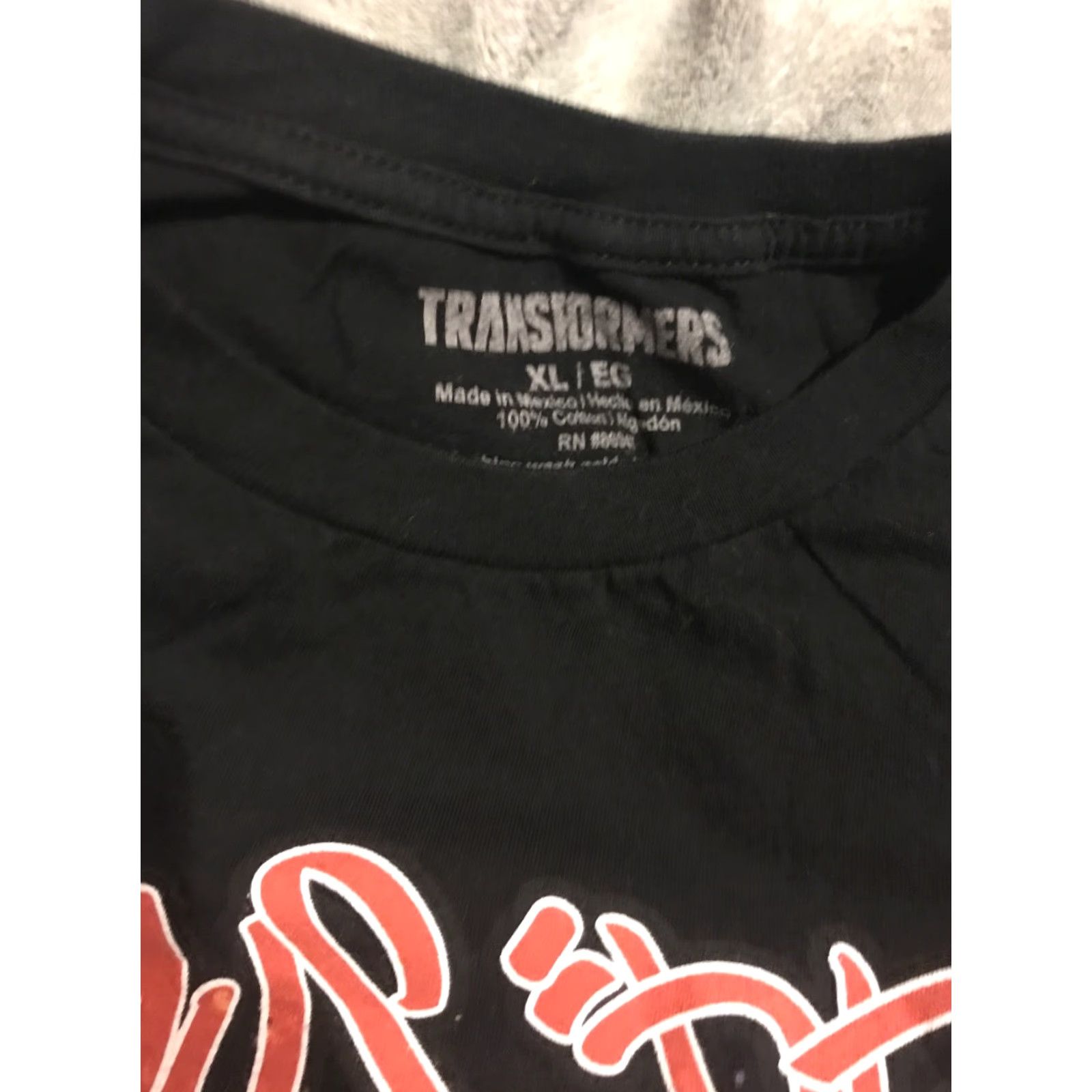 Vintage Transformers T-Shirt - Men's XL Black Crew Neck GraphiC Print Logo Prime Optimus Prime (Regular) Size US XL / EU 56 / 4 - 2 Thumbnail