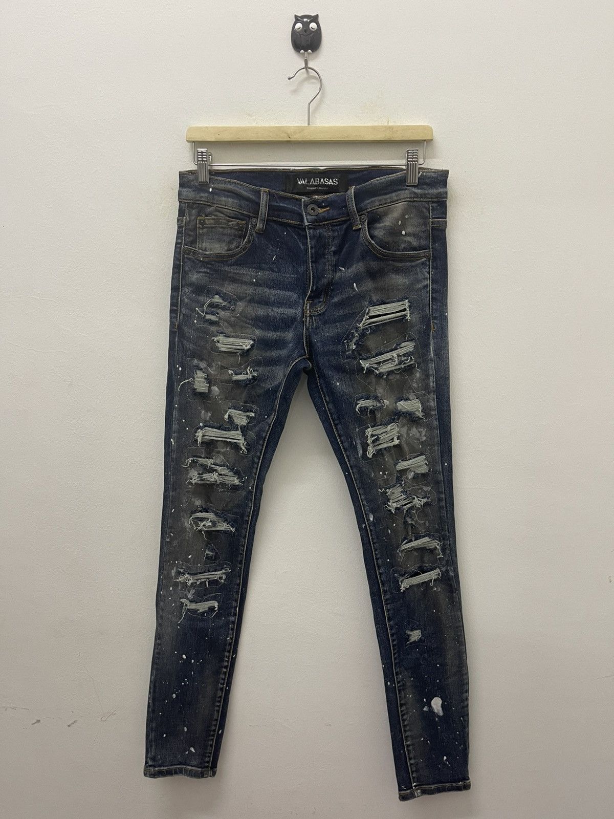 Valabasas Rare VALABASAS Paint Splatter Ripped Distressed Size US 29 - 1 Thumbnail
