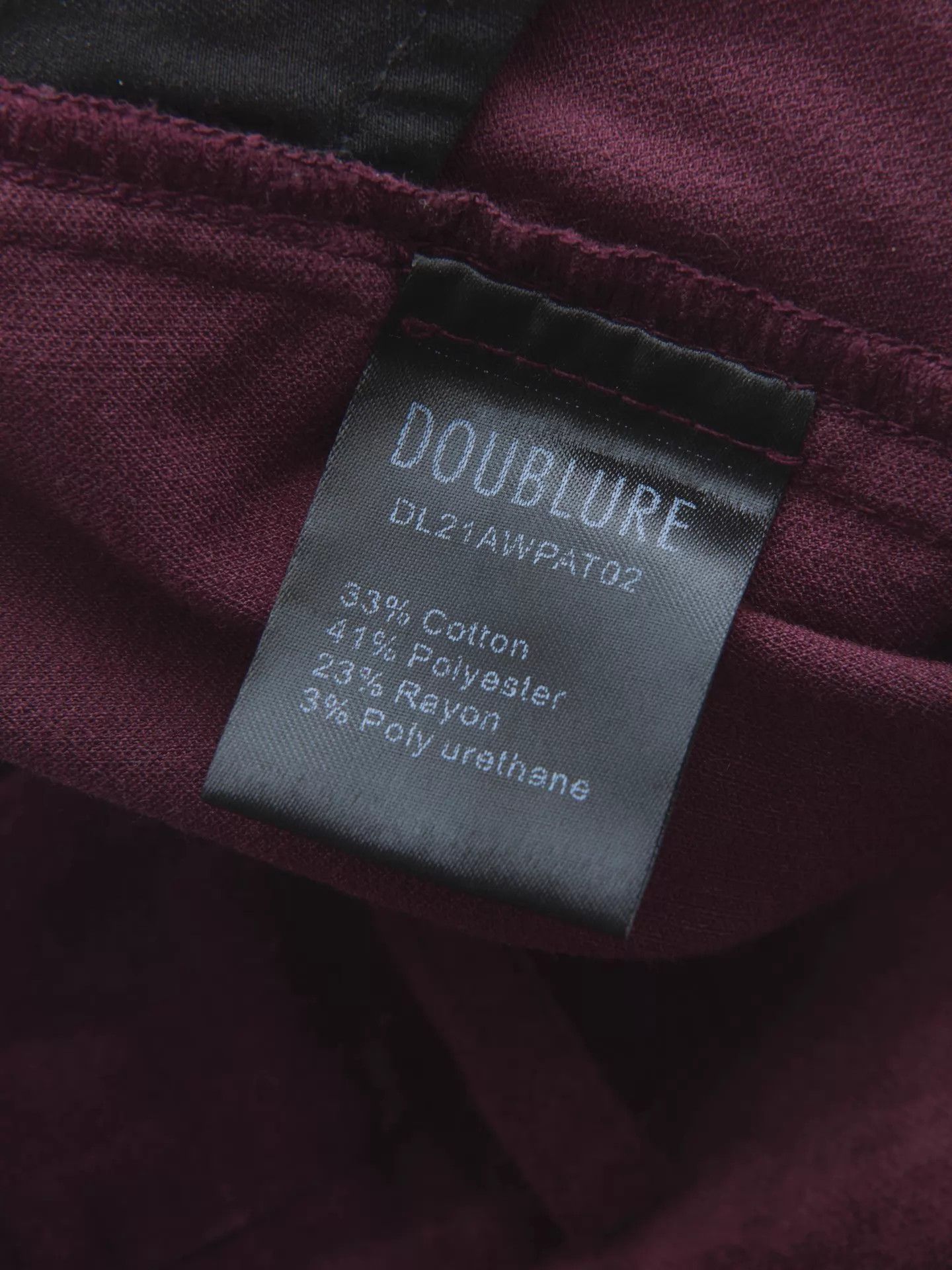 Doublet DOUBLURE Burgundy Velvet Wide Leg Pants Size L Size 28" / US 6 / IT 42 - 7 Thumbnail