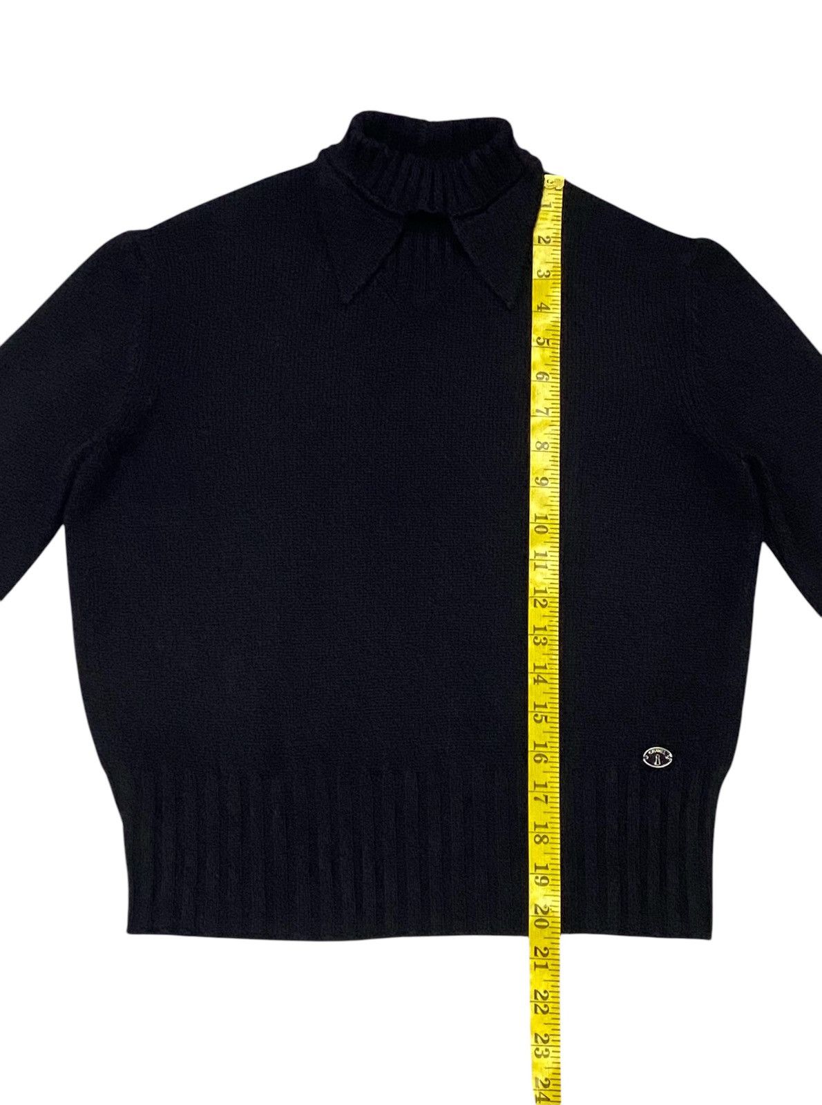 Chanel Chanel Black Cashmere High Neck Peak Sweater Size M / US 6-8 / IT 42-44 - 16 Thumbnail