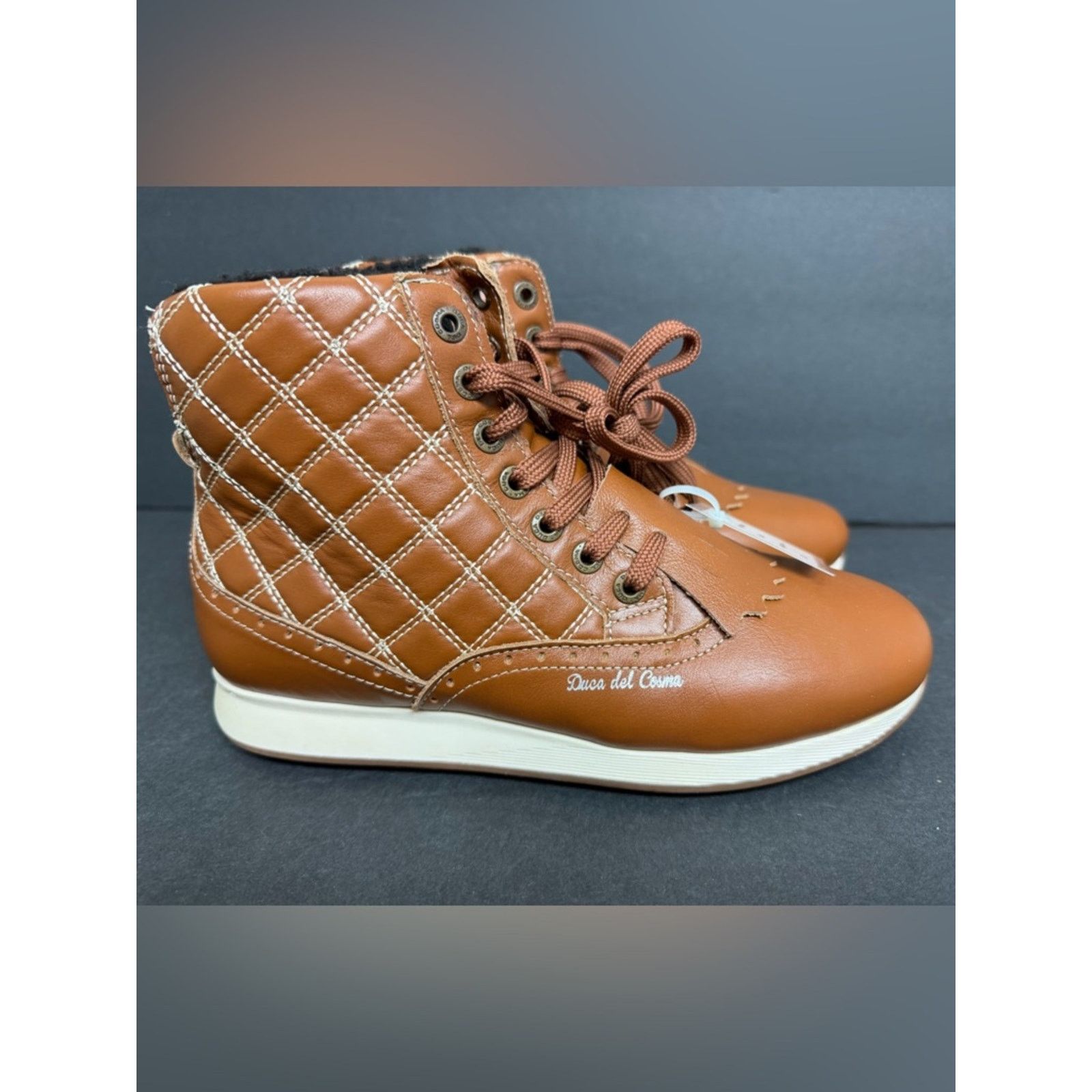 Other DUCA DEL COSMA WOMEN'S PRADO COGNAC GOLF SHOE RARE SAMPLE Size US 6 / IT 36 - 2 Thumbnail