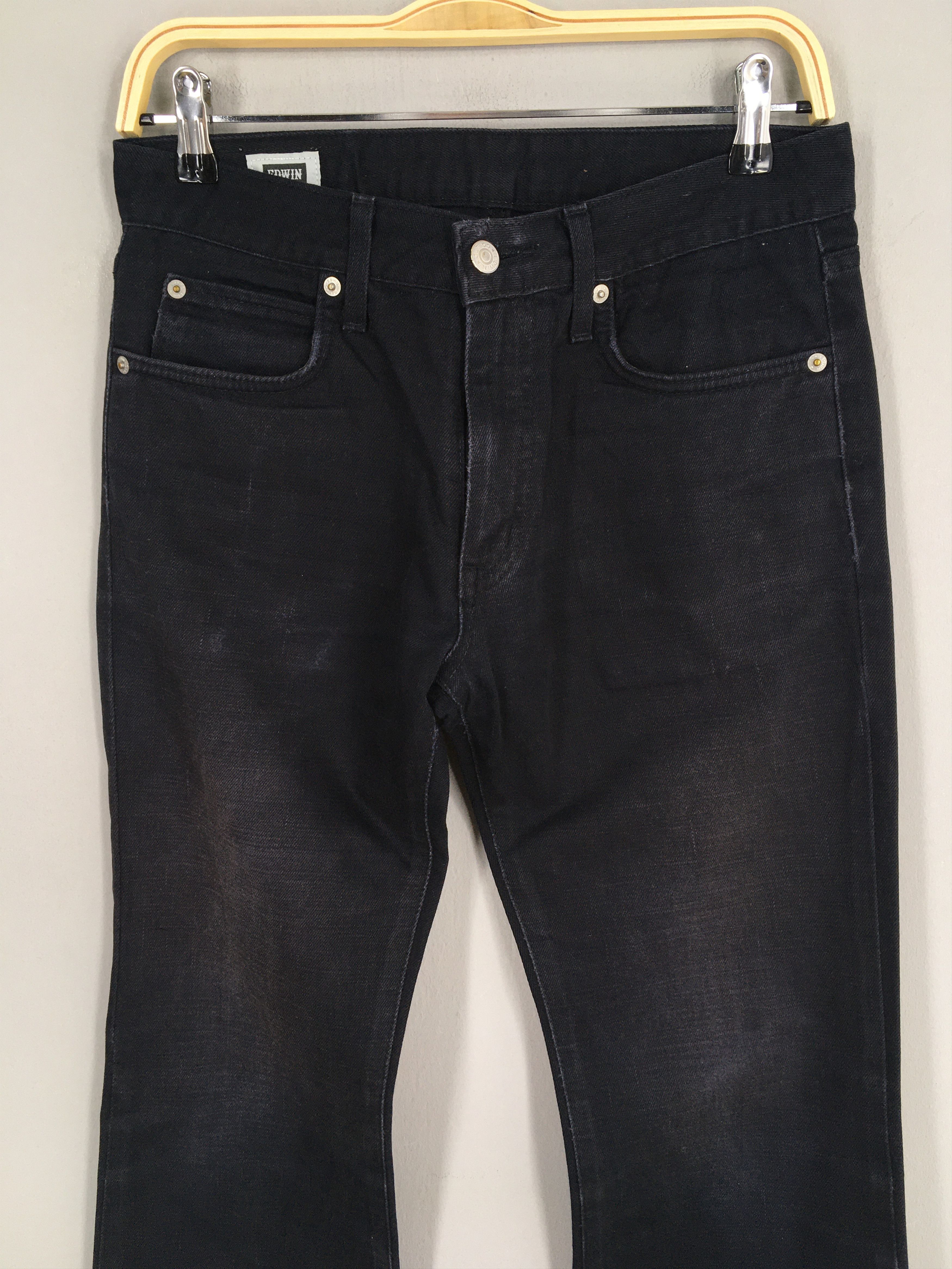 Edwin Size 28x28 Y2K Edwin E Function Japan Black Bootcut Denim Size US 28 / EU 44 - 2 Thumbnail
