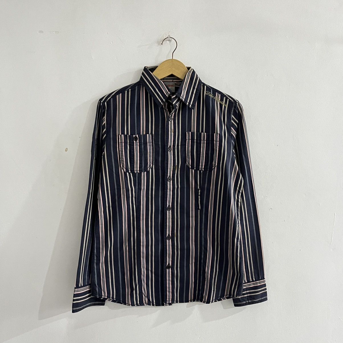 Japanese Brand DOHC - Striped LS Button Up Shirt Size US M / EU 48-50 / 2 - 1 Thumbnail