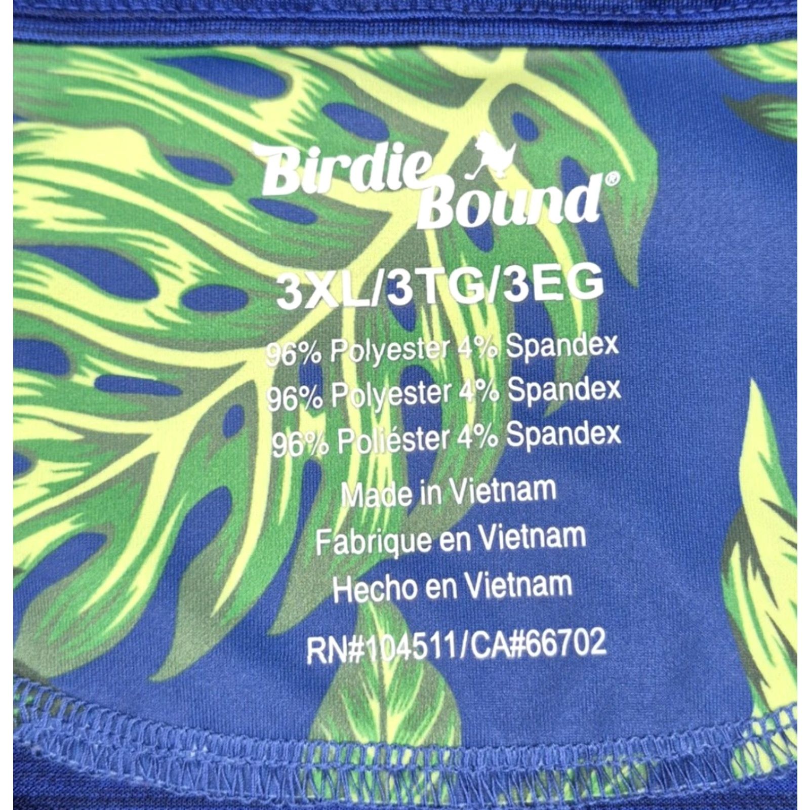 Vintage Birdie Bound Polo Shirt Mens 3XL Blue Stretch Solid Knit Tech Shirt Polo Mens 3XL Blue Size US XXL / EU 58 / 5 - 5 Thumbnail