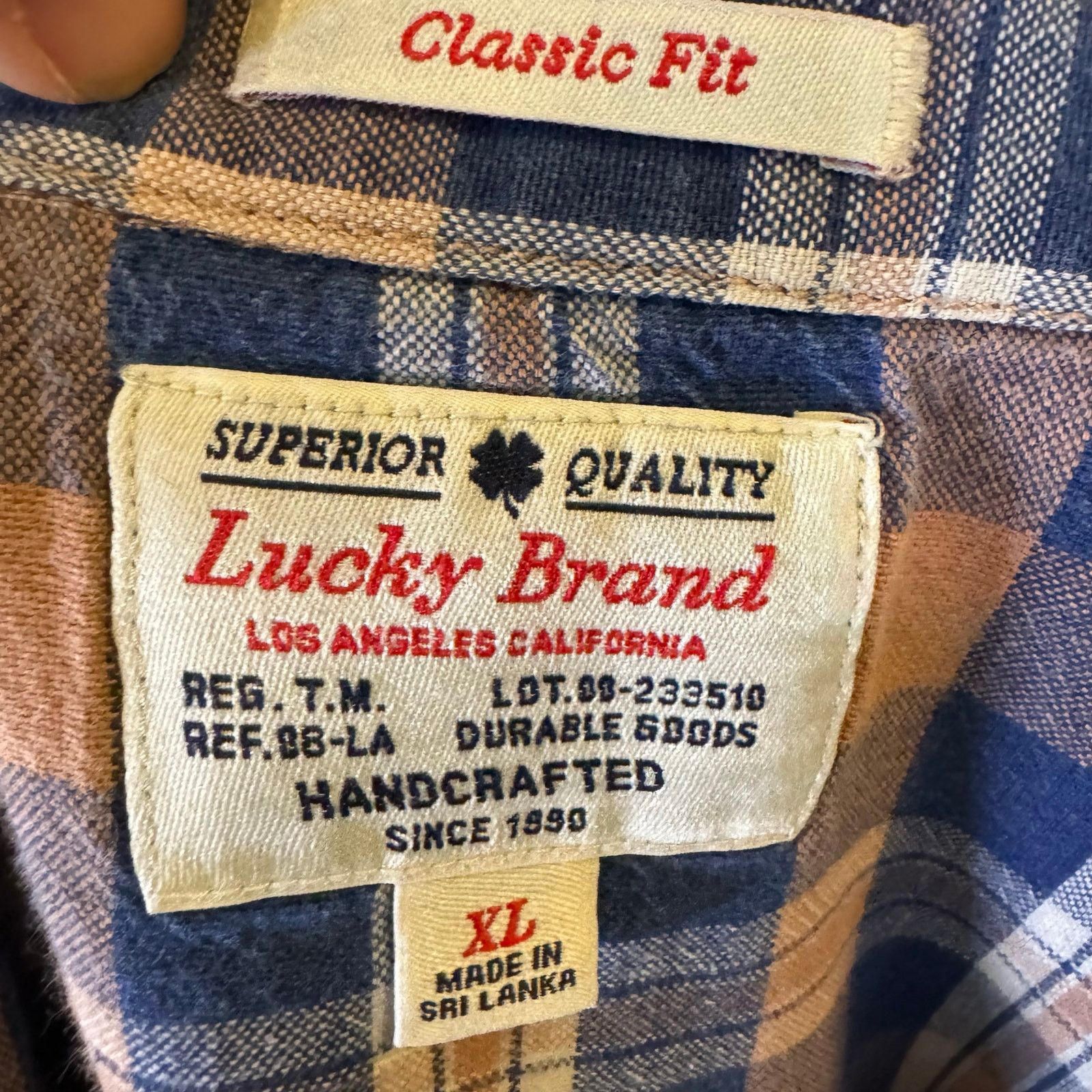Lucky Brand Lucky Brand Classic Fit Western Pearl Snap Shirt Men’s Sz XL Size US XL / EU 56 / 4 - 5 Thumbnail