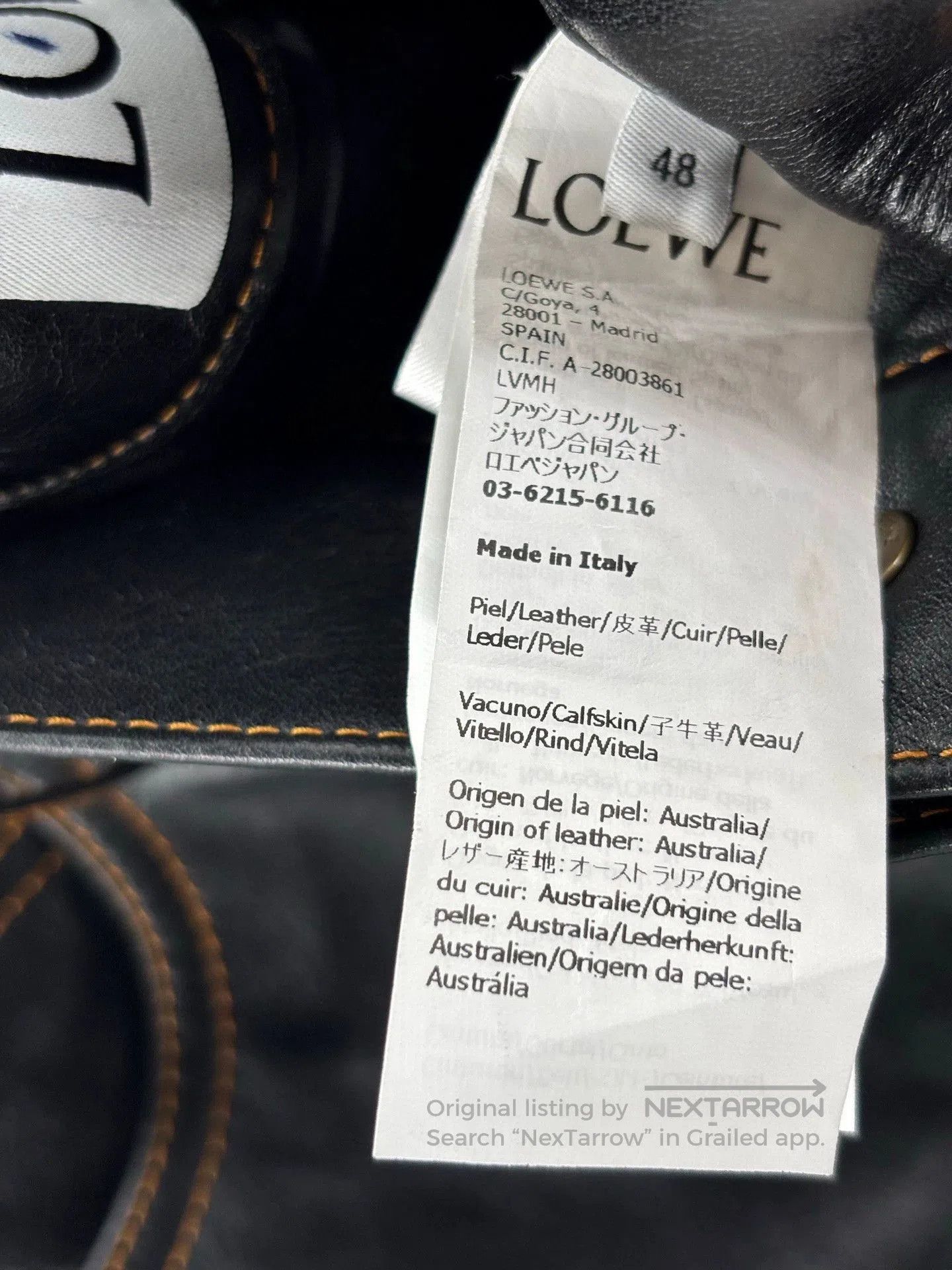 Loewe Loewe Black Leather Pants for Men. Size US 30 / EU 46 - 7 Thumbnail