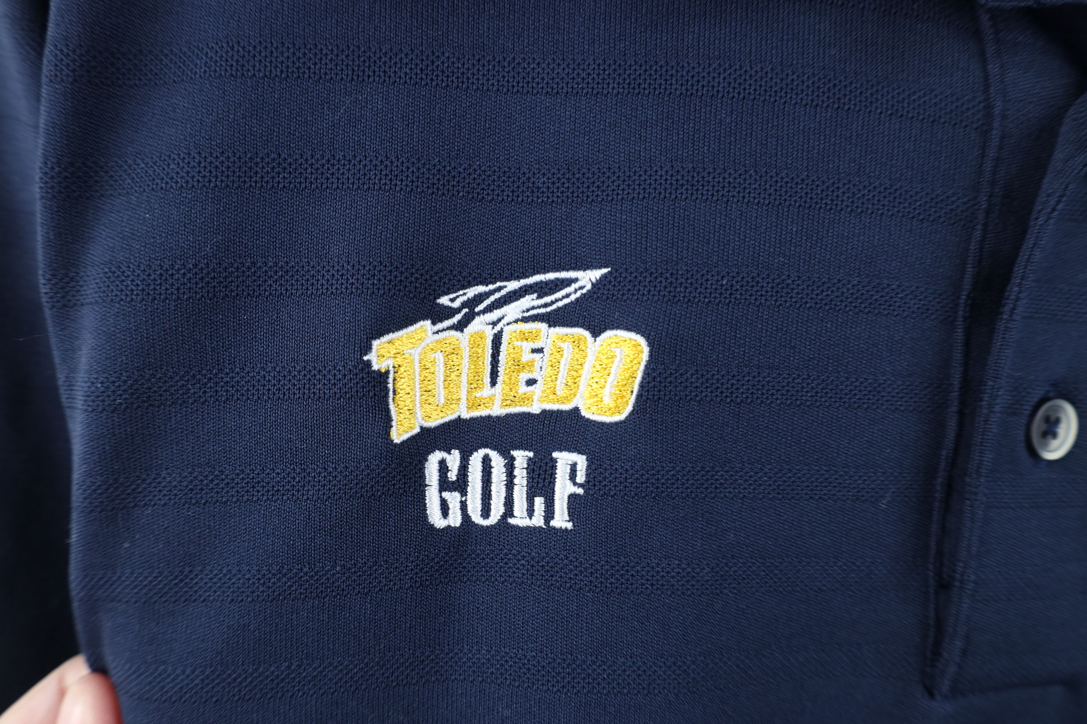 Adidas Adidas University of Toledo Golf Long Sleeve Polo Shirt Size US L / EU 52-54 / 3 - 4 Thumbnail