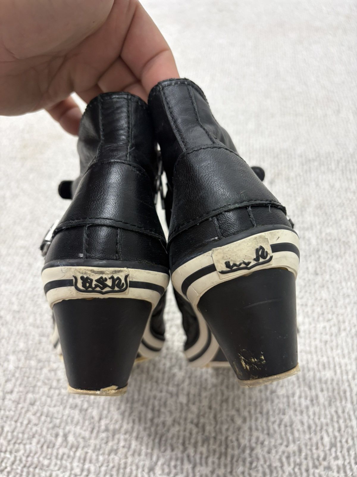 ASH Ash Wedge Genial Buckled Leather Size 39 Size US 9 / IT 39 - 8 Thumbnail