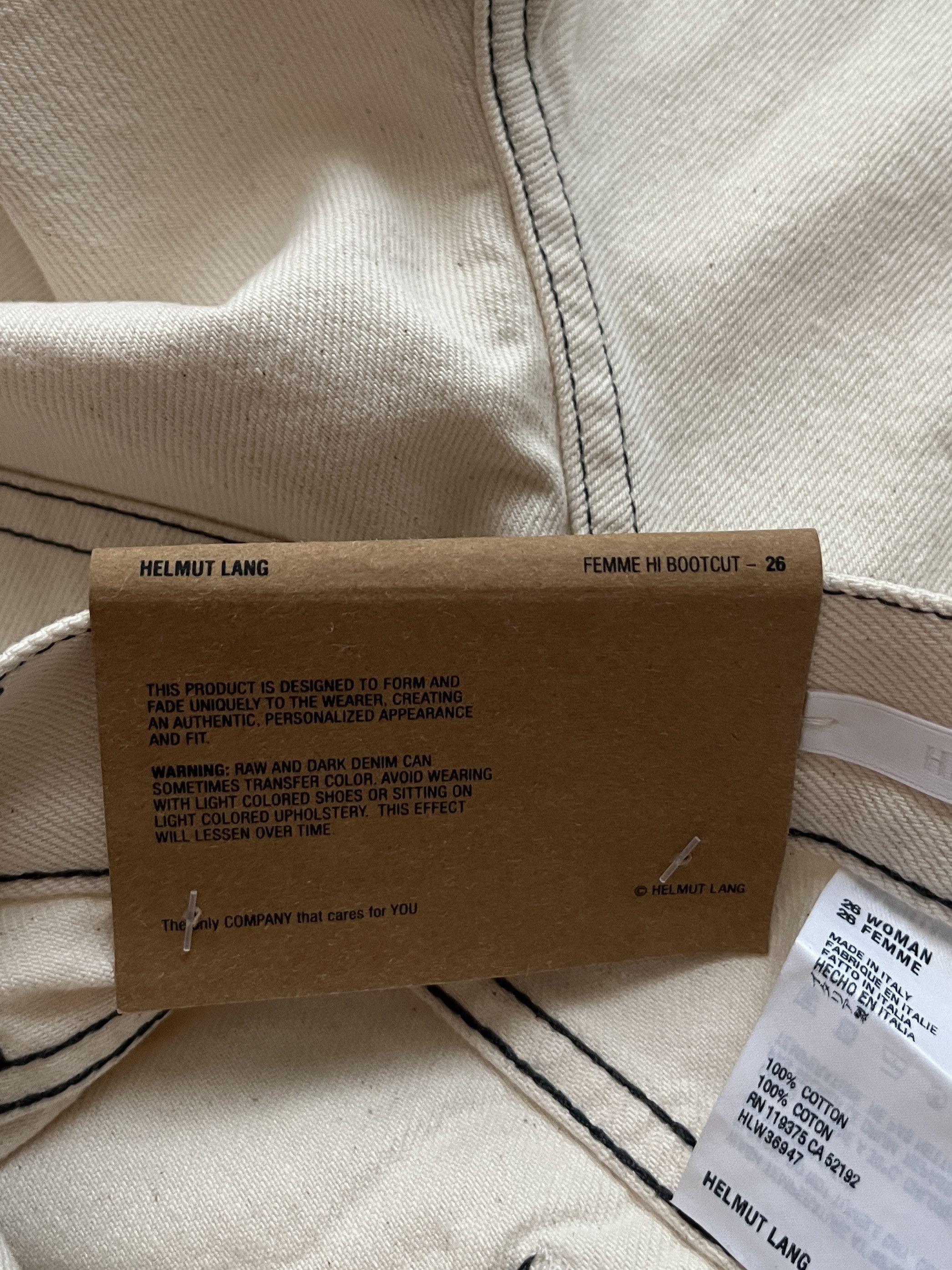 Helmut Lang ⚡️QUICK SALE⚡️Helmut Lang Natural Hi Bootcut Jeans Pants Size 26" / US 2 / IT 38 - 3 Thumbnail