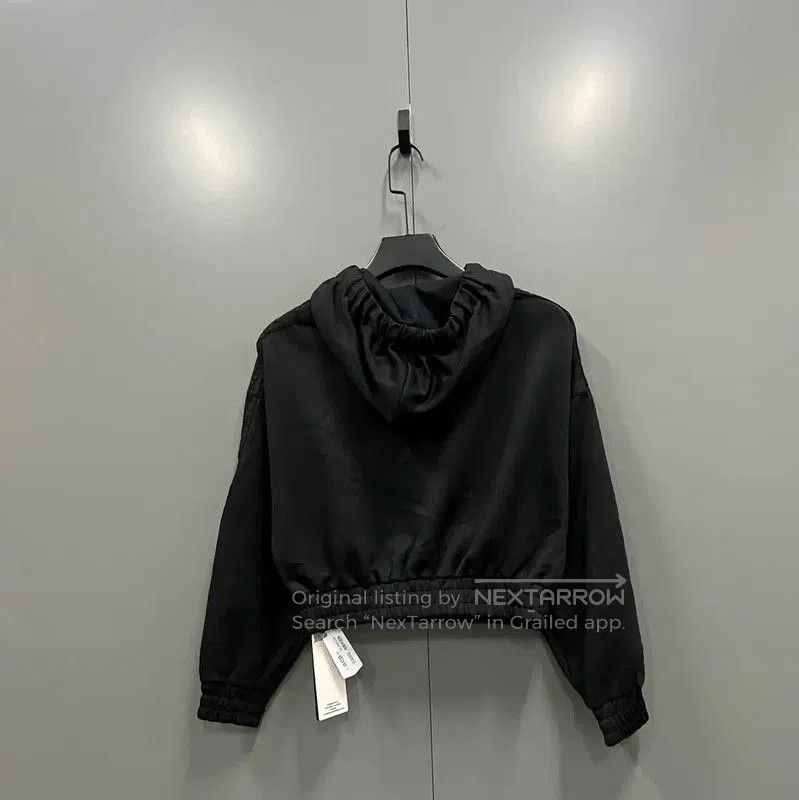 Fendi Fendi Black Cotton Long Sleeve Cropped Hoodie . Size XXS / US 00 / IT 34 - 4 Thumbnail