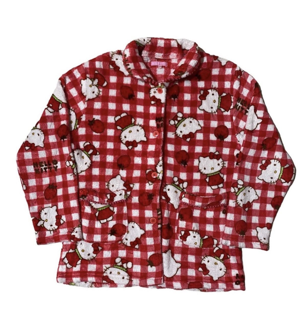 Japanese Brand Japanese Hello Kitty Fleece Aop Button Shirt Size M / US 6-8 / IT 42-44 - 1 Thumbnail
