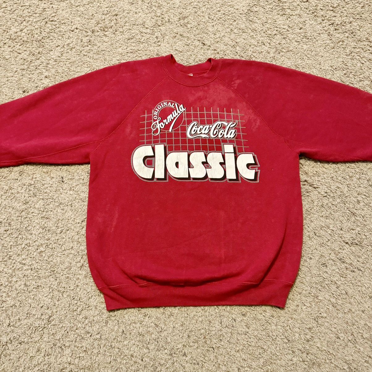 Coca Cola × Vintage VINTAGE 80s COCA COLA SWEATSHIRT! Size US L / EU 52-54 / 3 - 2 Thumbnail