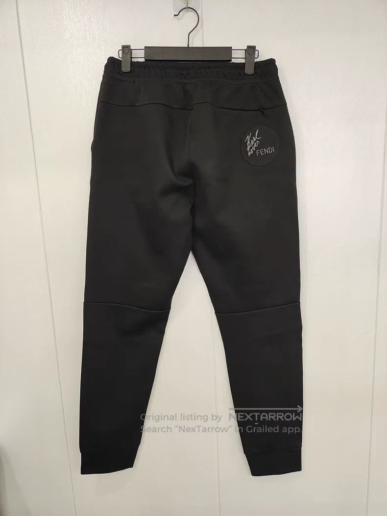 Fendi Fendi Black La Vieille Ferme logo sweatpants Size US 32 / EU 48 - 2 Thumbnail