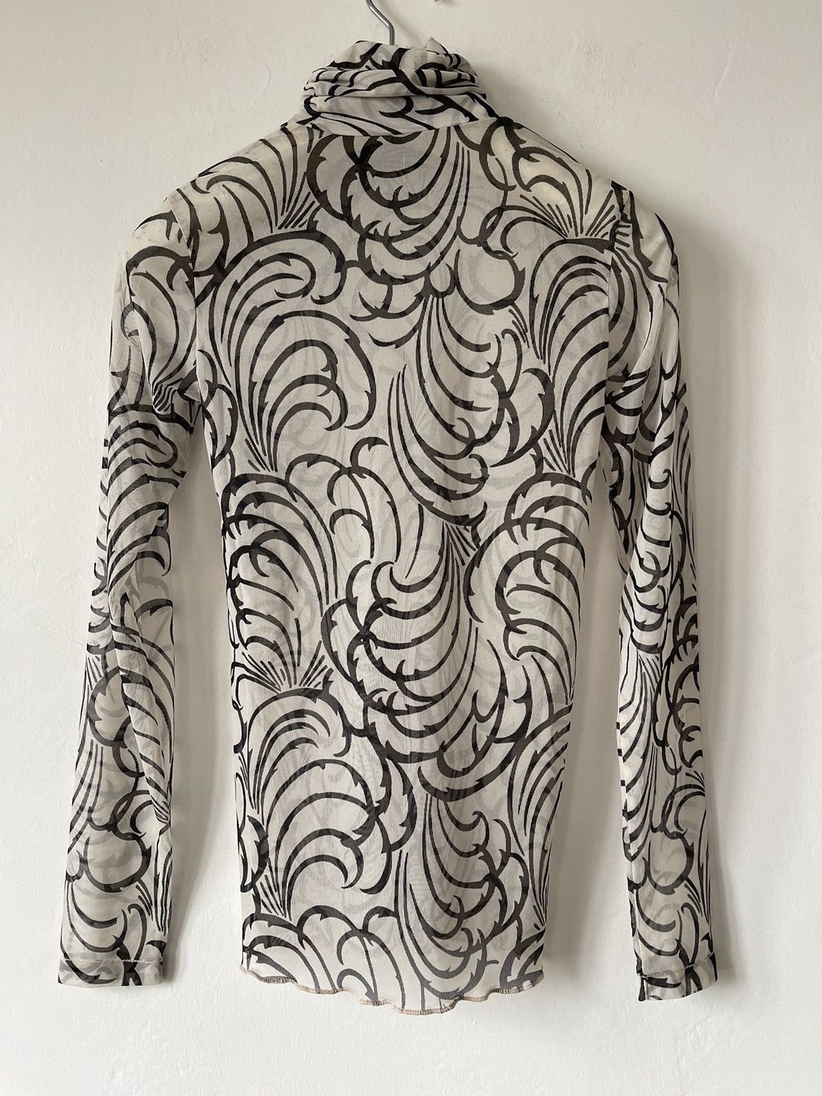 Dries Van Noten Stretch-Mesh Turtleneck Top Size XS / US 0-2 / IT 36-38 - 3 Thumbnail