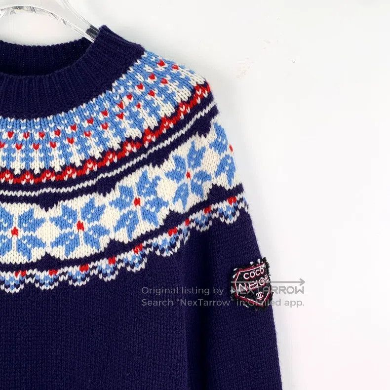 Chanel Chanel Capsule series colour-blocked snowflake inlaid wool Size XS / US 0-2 / IT 36-38 - 3 Thumbnail