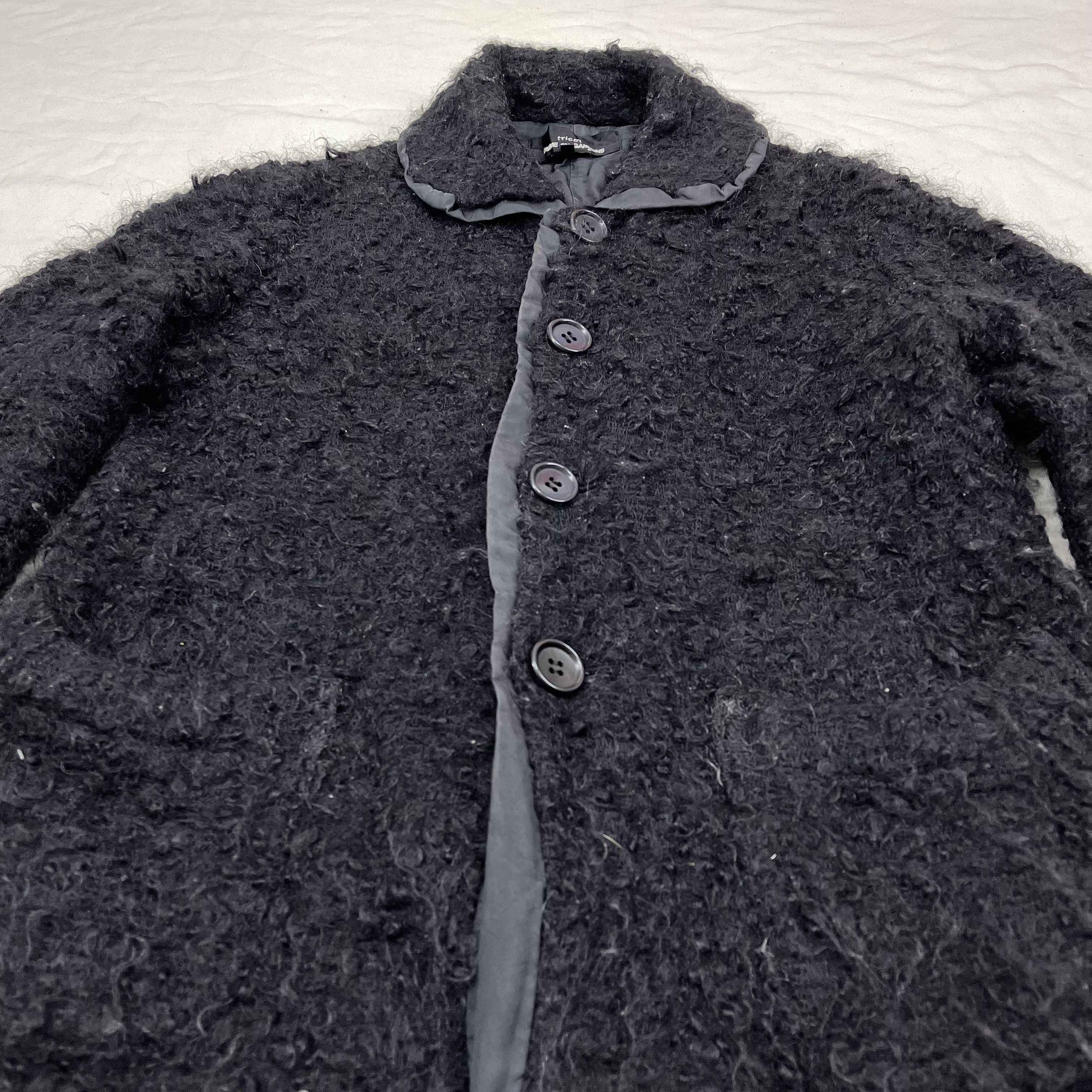 Comme des Garcons Y2K Vintage AD2003 TRICOT CDG Mohair Jacket #1115/AN Size M / US 6-8 / IT 42-44 - 3 Thumbnail