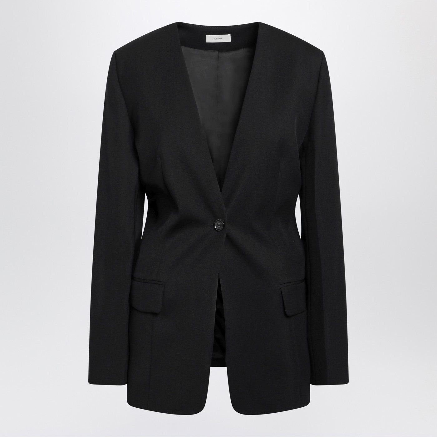 Toteme Toteme Black Wool-Blend Jacket Size XS / US 0-2 / IT 36-38 - 1 Thumbnail