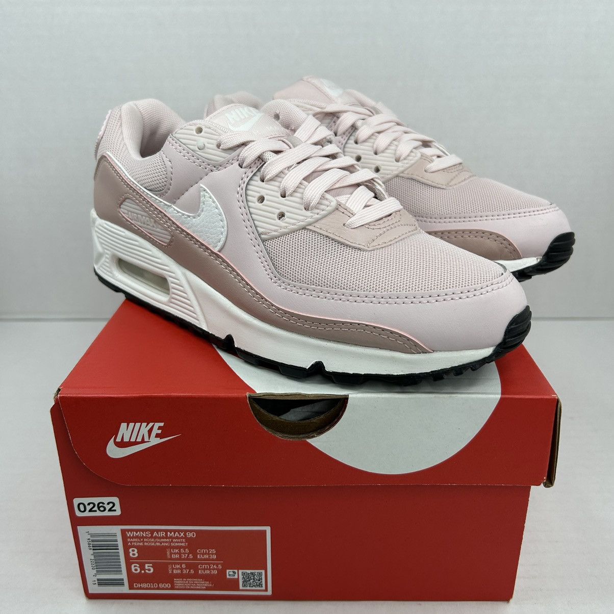 image of Nike Women's Air Max 90 Barely Rose Size 8 Shoes in Pink
