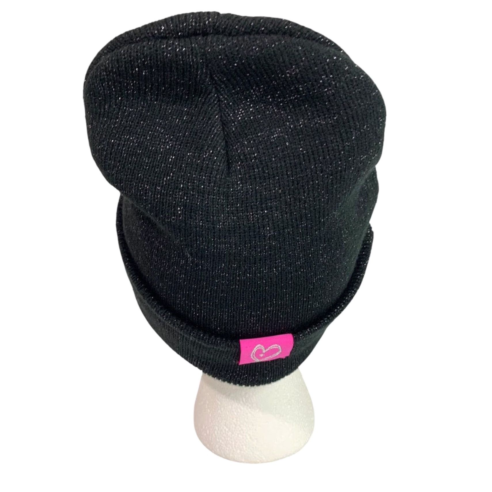 Nickelodeon VINTAGE JoJo Siwa Beanie Hat Womens One Size Black Sparkle Knit Rainbow Hat Size ONE SIZE - 5 Thumbnail