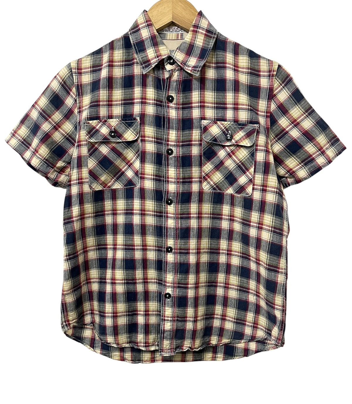 Denime DENIME & CO DRY STUFF DNM DOUBLE POCKET JAPAN CHECKED SHIRT Size US S / EU 44-46 / 1 - 3 Thumbnail