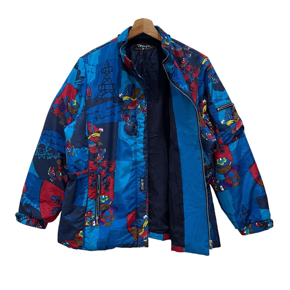 Designer × French Connection × Vintage Topys France by Natalie S French Designer Bomber Jacket Size US M / EU 48-50 / 2 - 7 Thumbnail